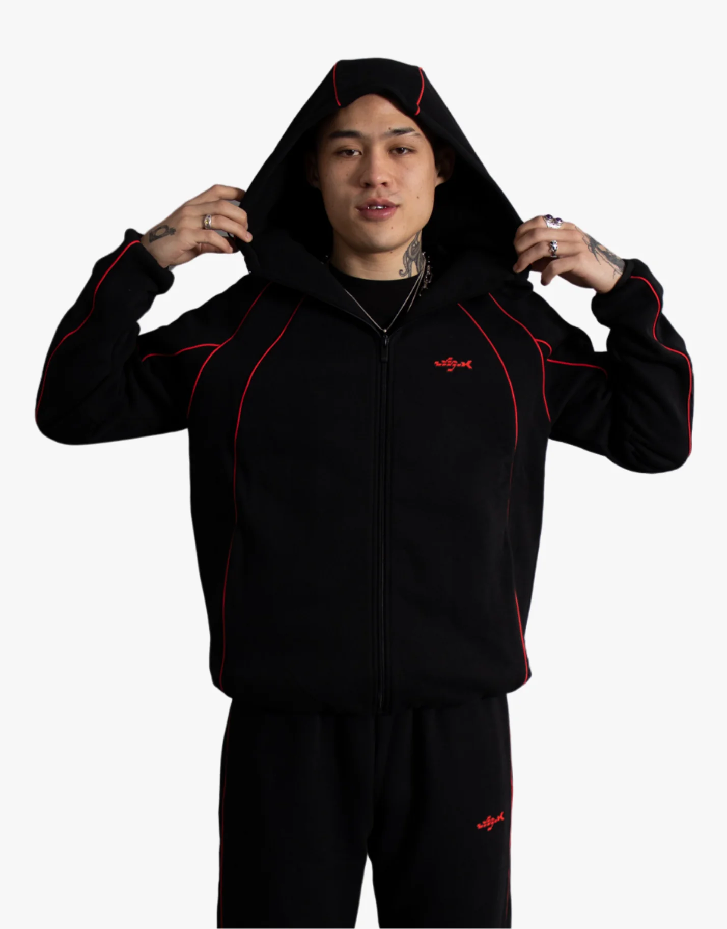 DOUBLE LAYER JACKET [BLACK]