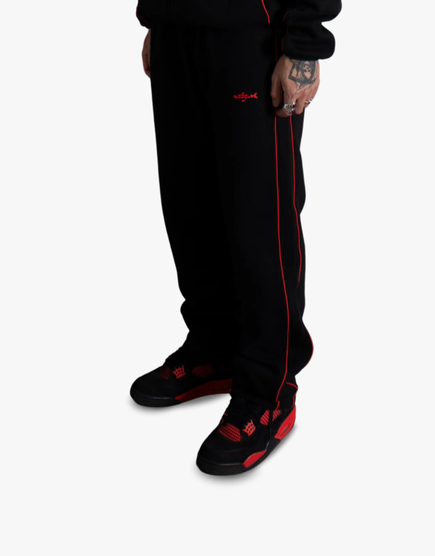DOUBLE LAYER TROUSERS [BLACK]