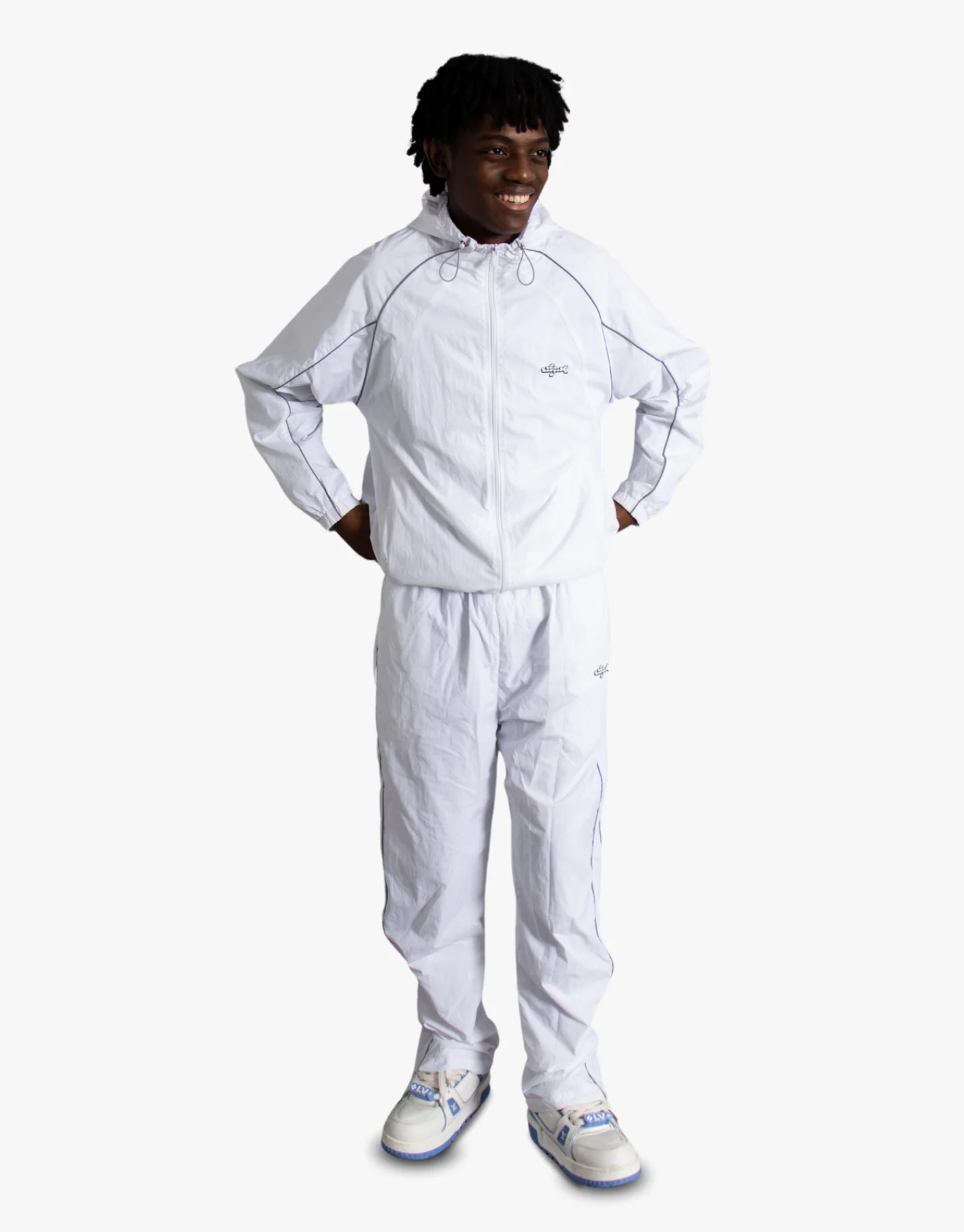 NYLON TROUSERS [WHITE]