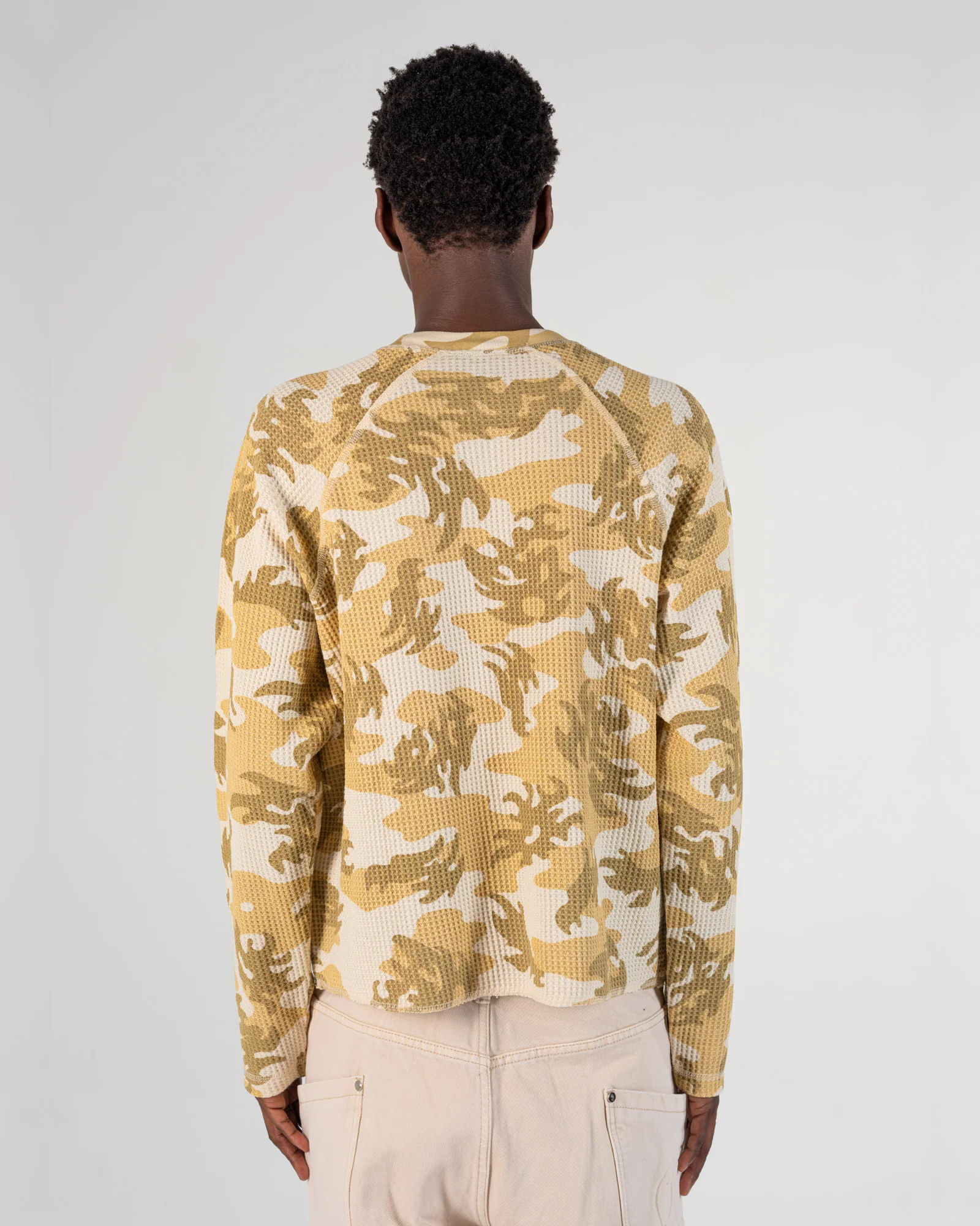 LONGSLEEVE WAFFLE CAMO [ORANGE]