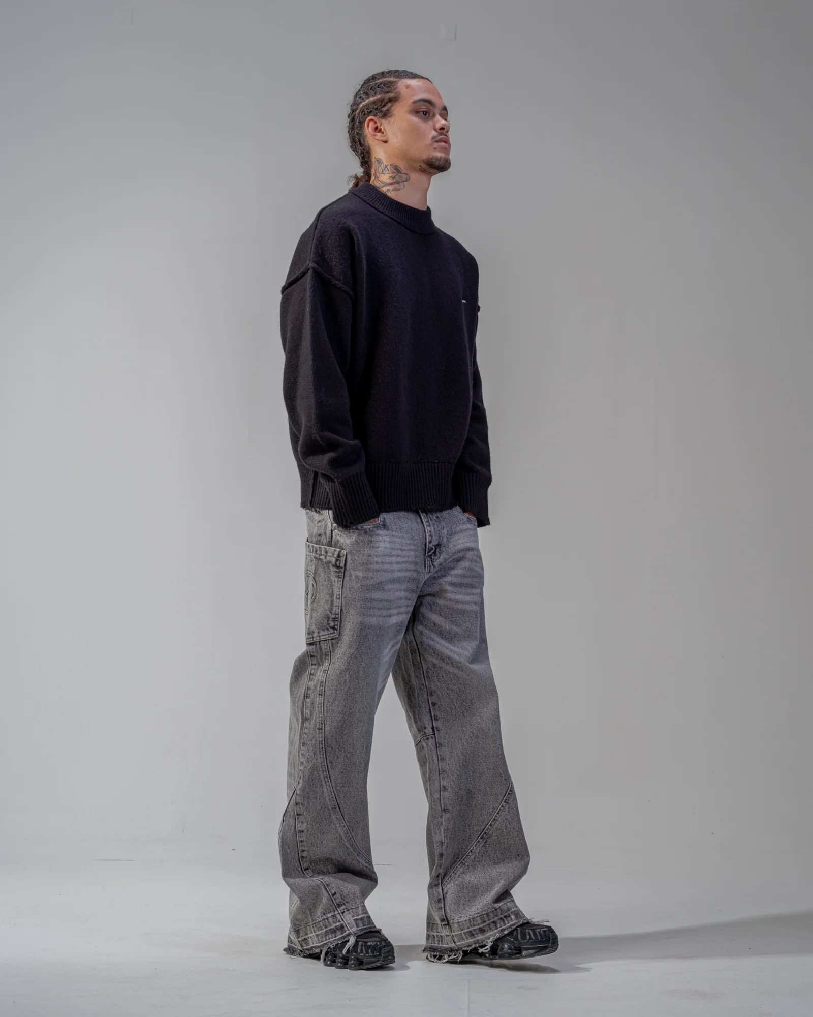 KNIT SWEATER [BLACK]