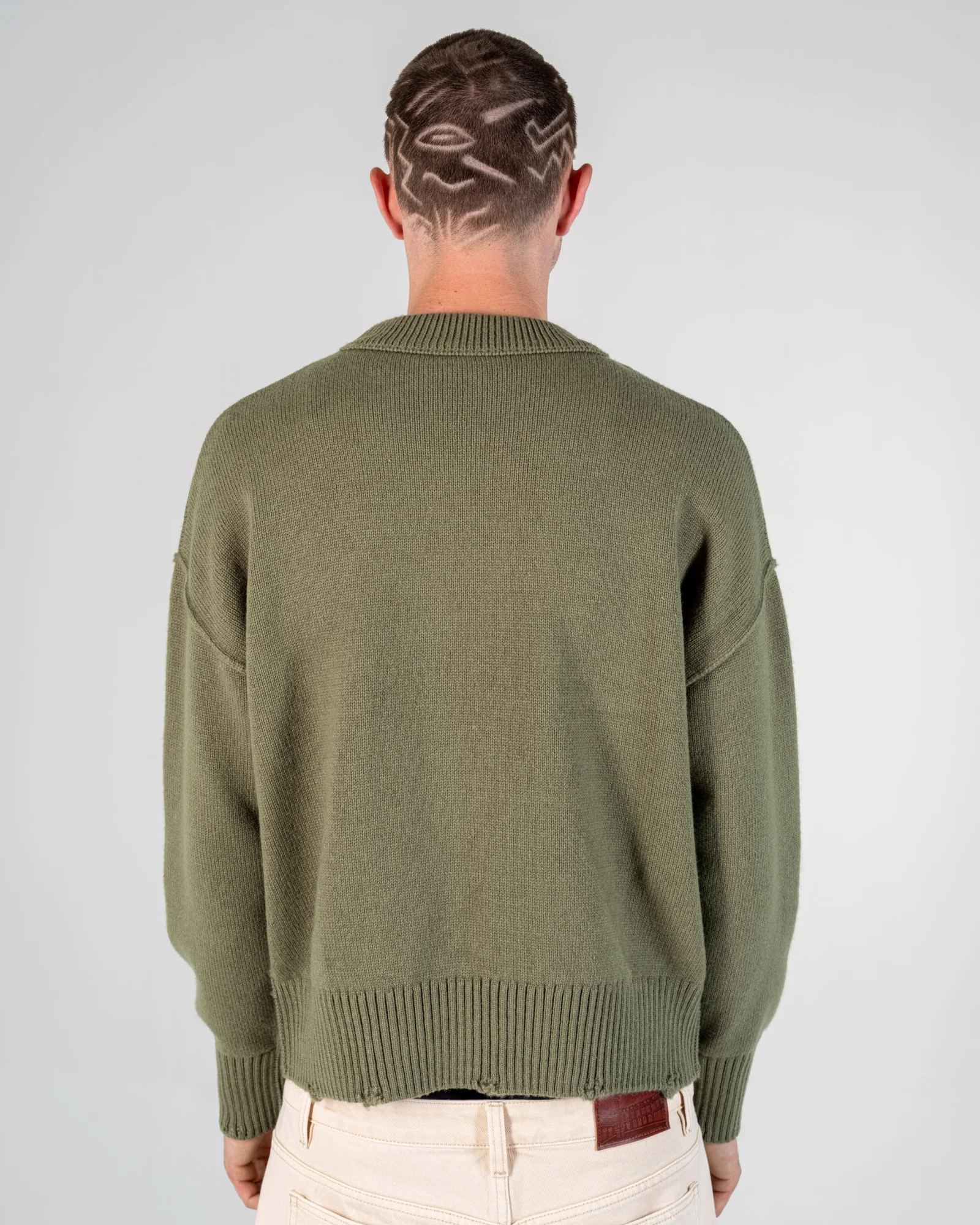 KNIT SWEATER [OLIVE]