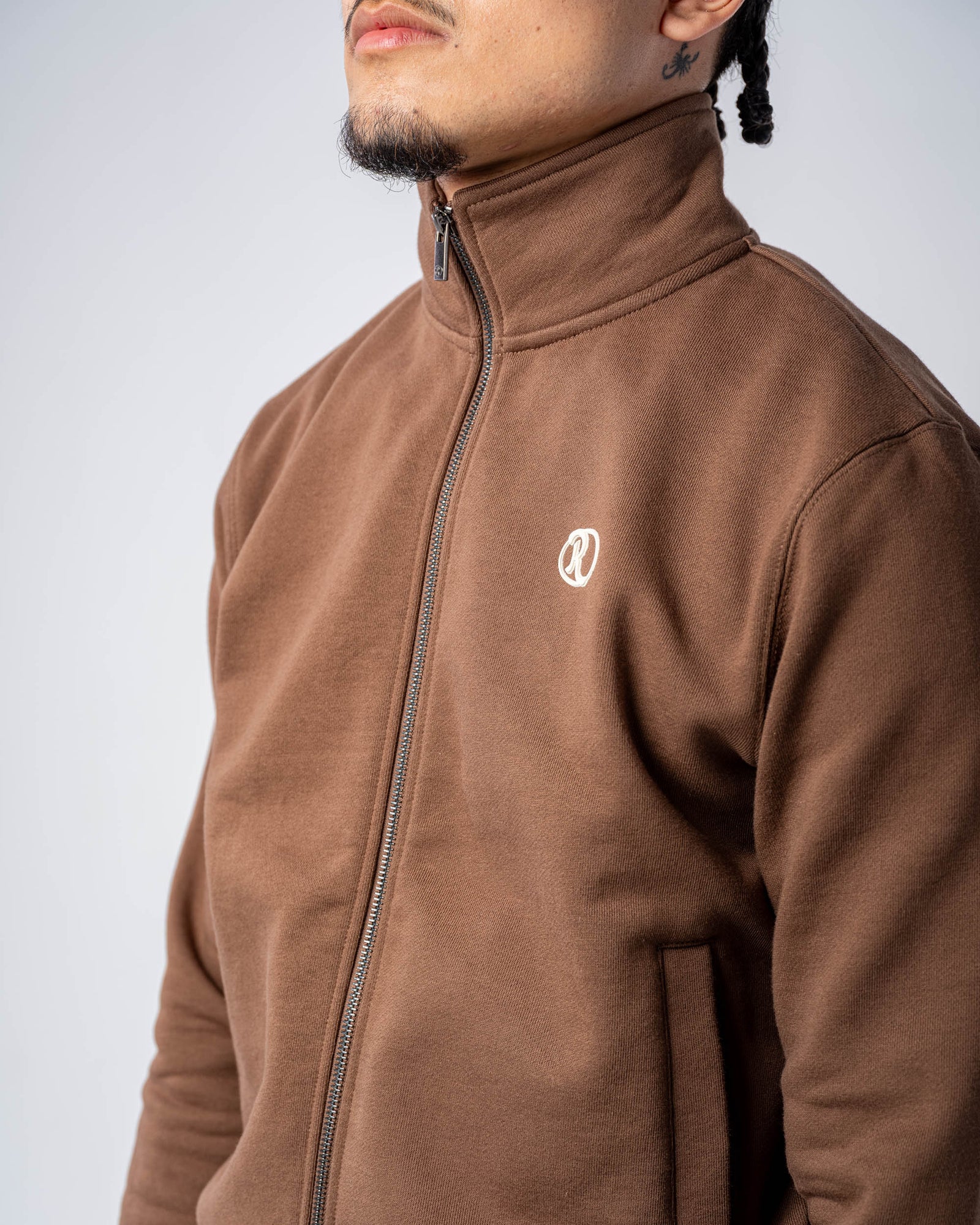 DOUBLE ZIP JACKET [MOCHA]