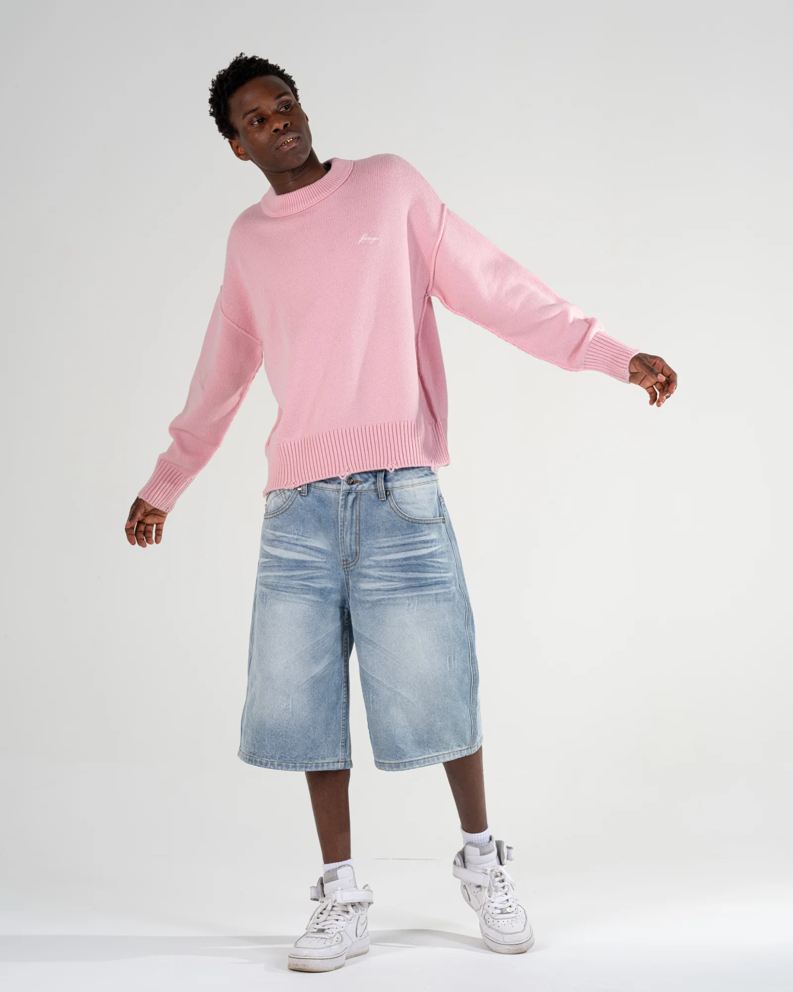 KNIT SWEATER [PINK]