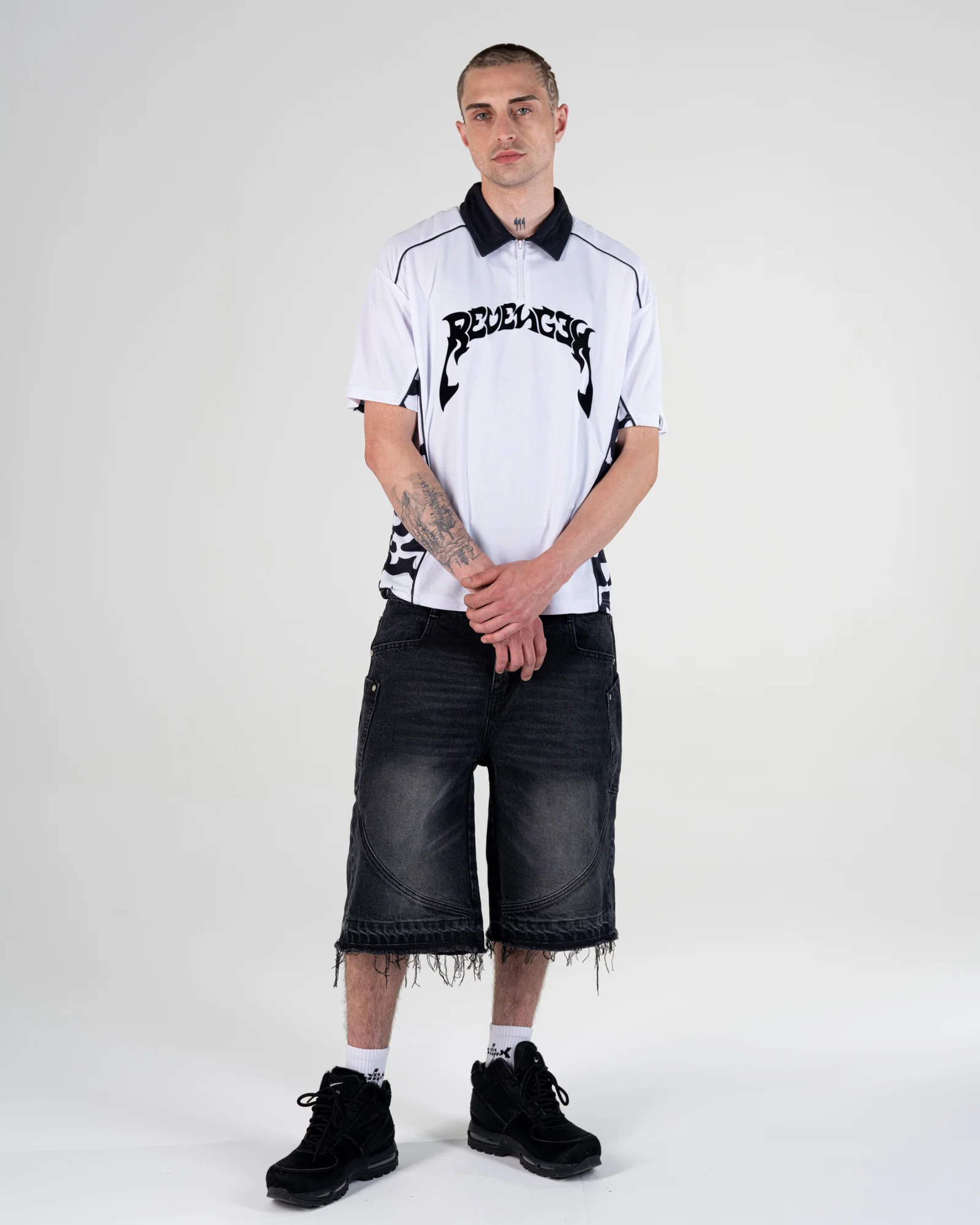 CAMO POLO SHIRT [BLACK]