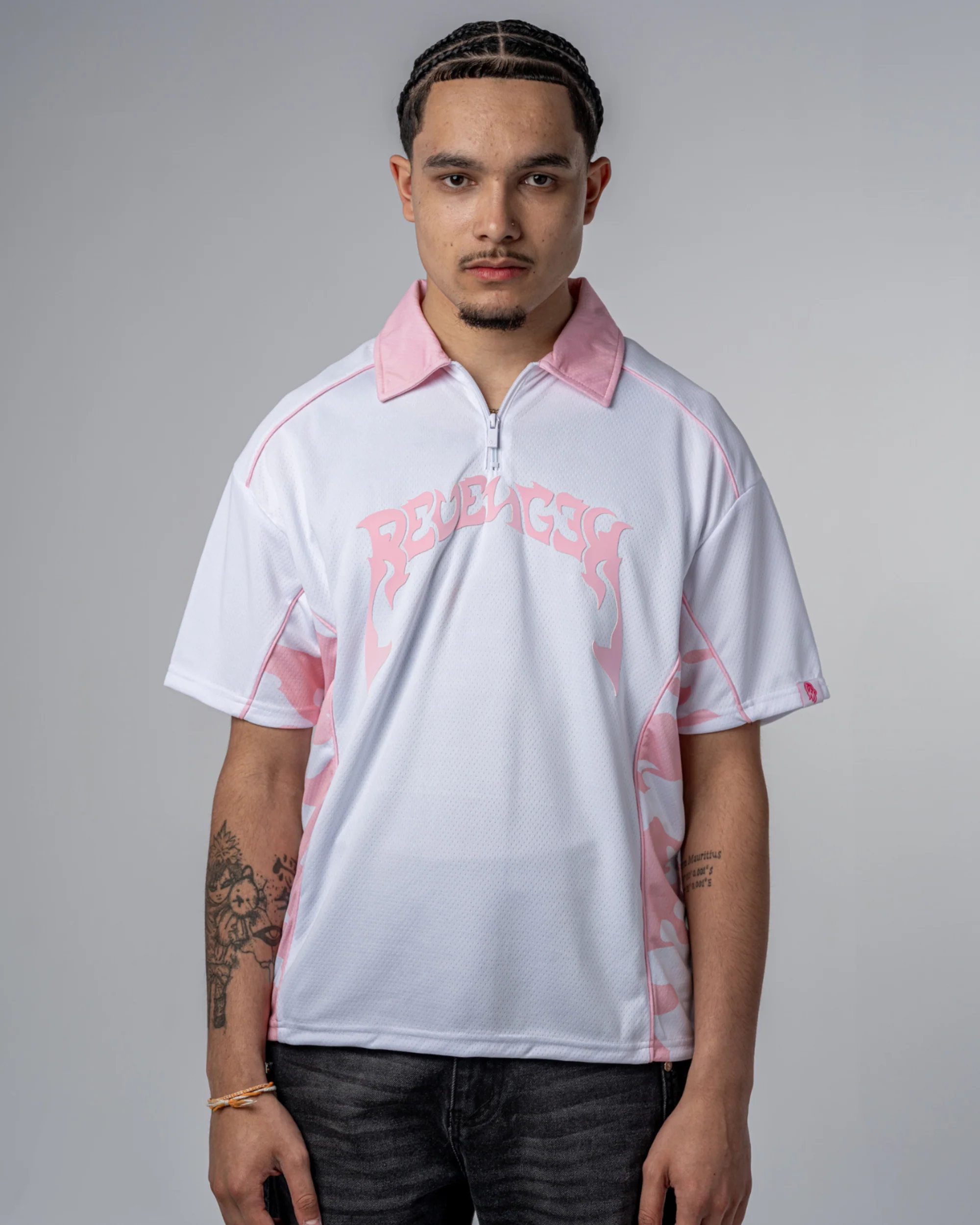 CAMO POLO SHIRT [PINK]