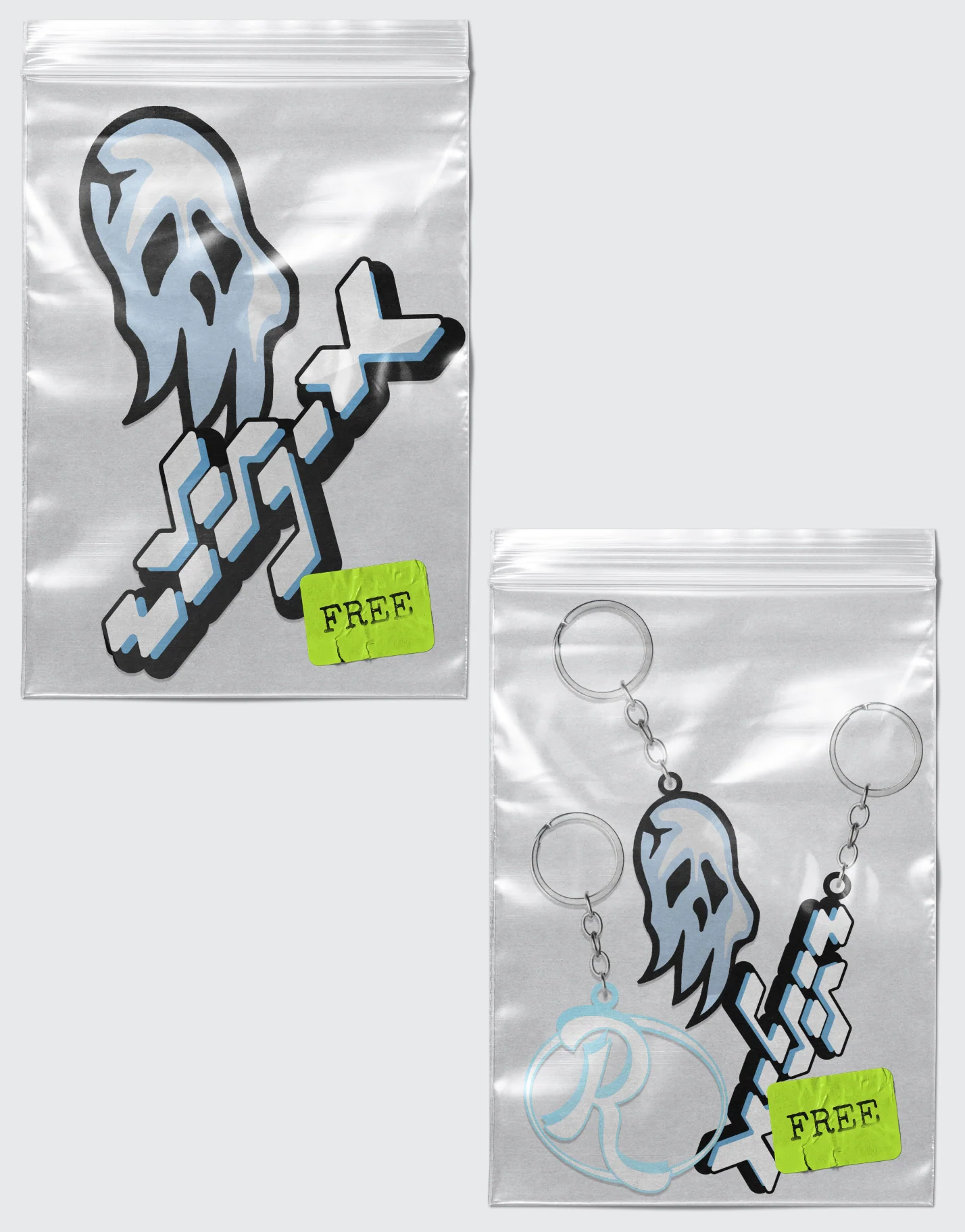 Keychain & Stickers x1
