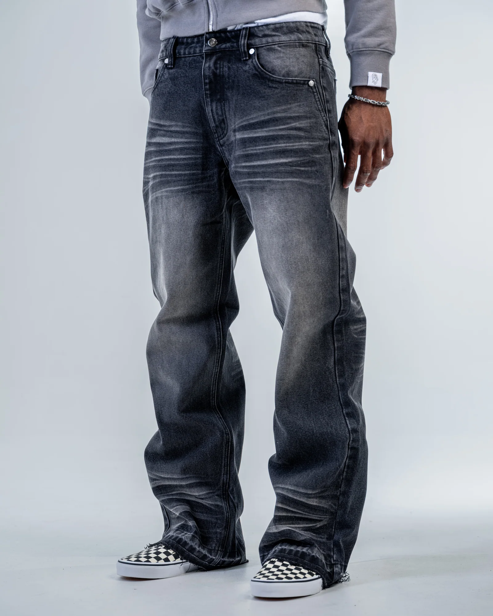 FLARE FIT JEANS [BLACK]