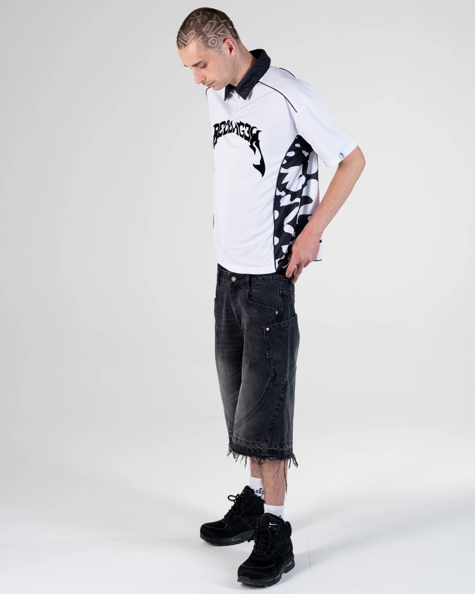 CAMO POLO SHIRT [BLACK]