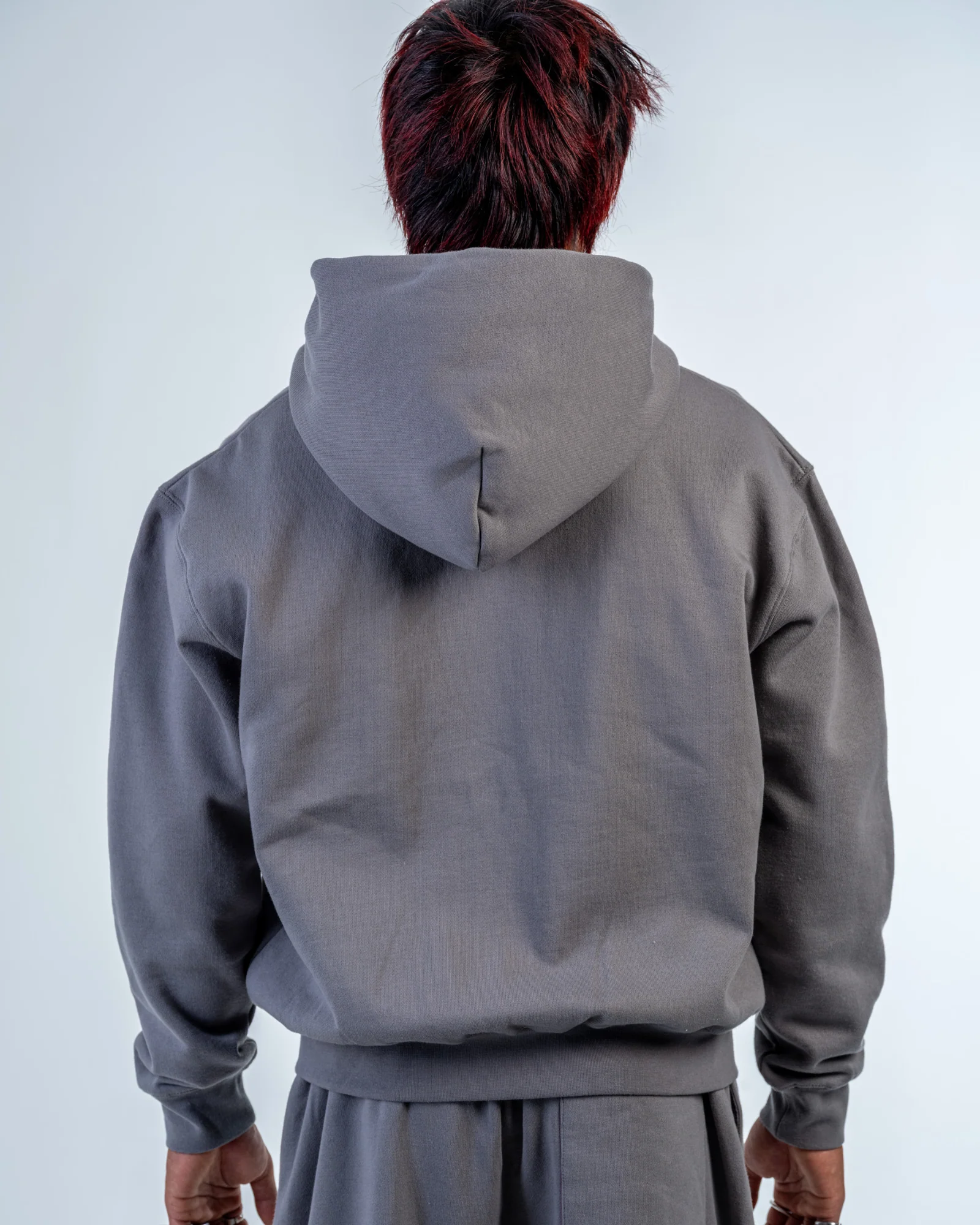ZIP UP HOODIE [STONE GREY]