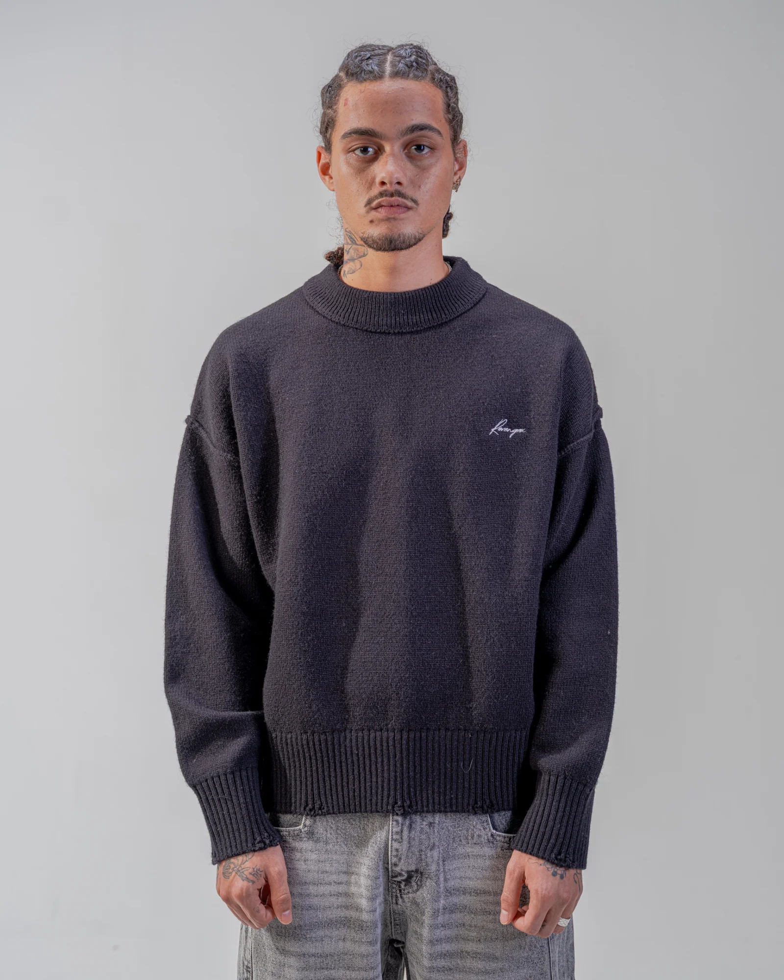 KNIT SWEATER [BLACK]