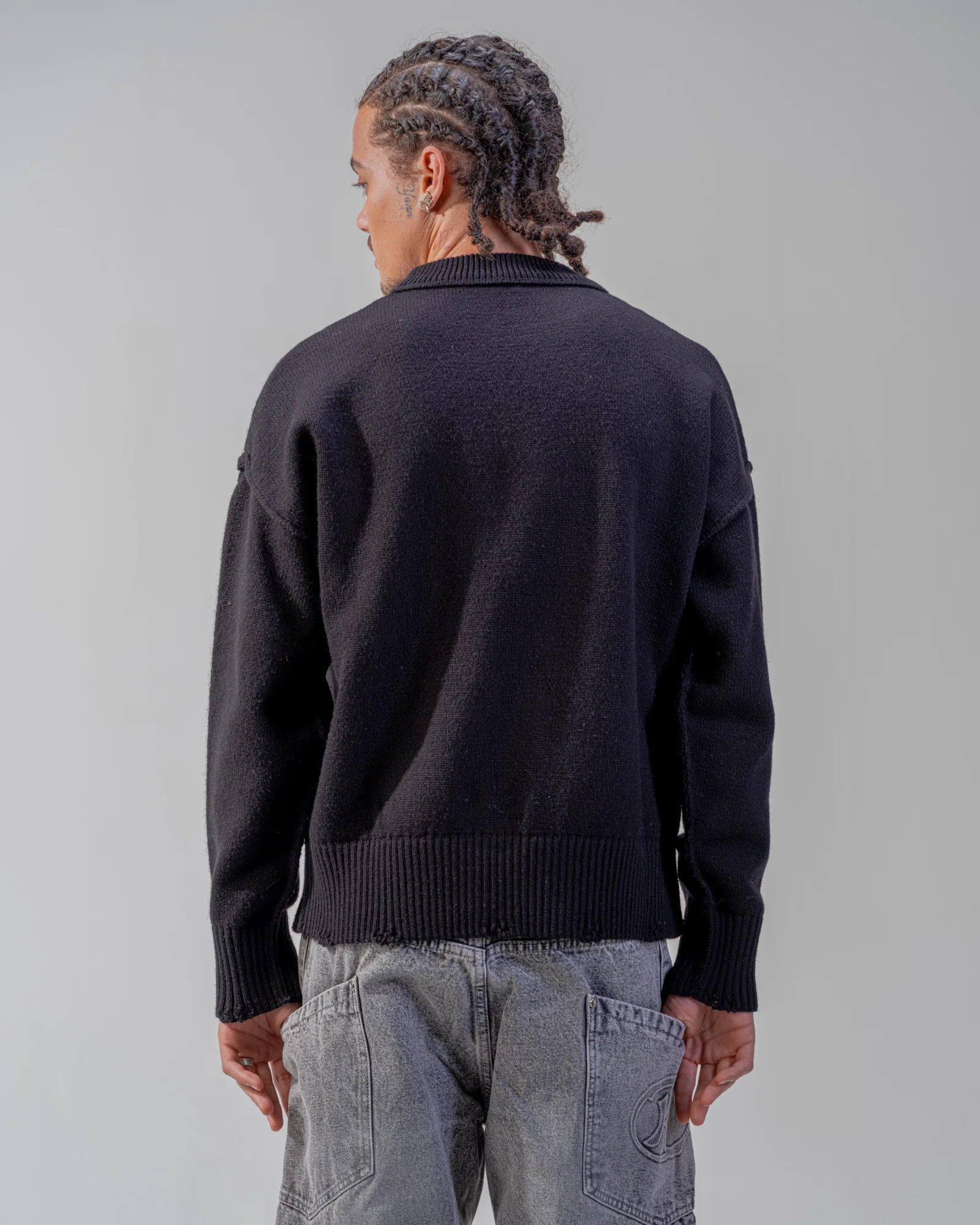 KNIT SWEATER [BLACK]