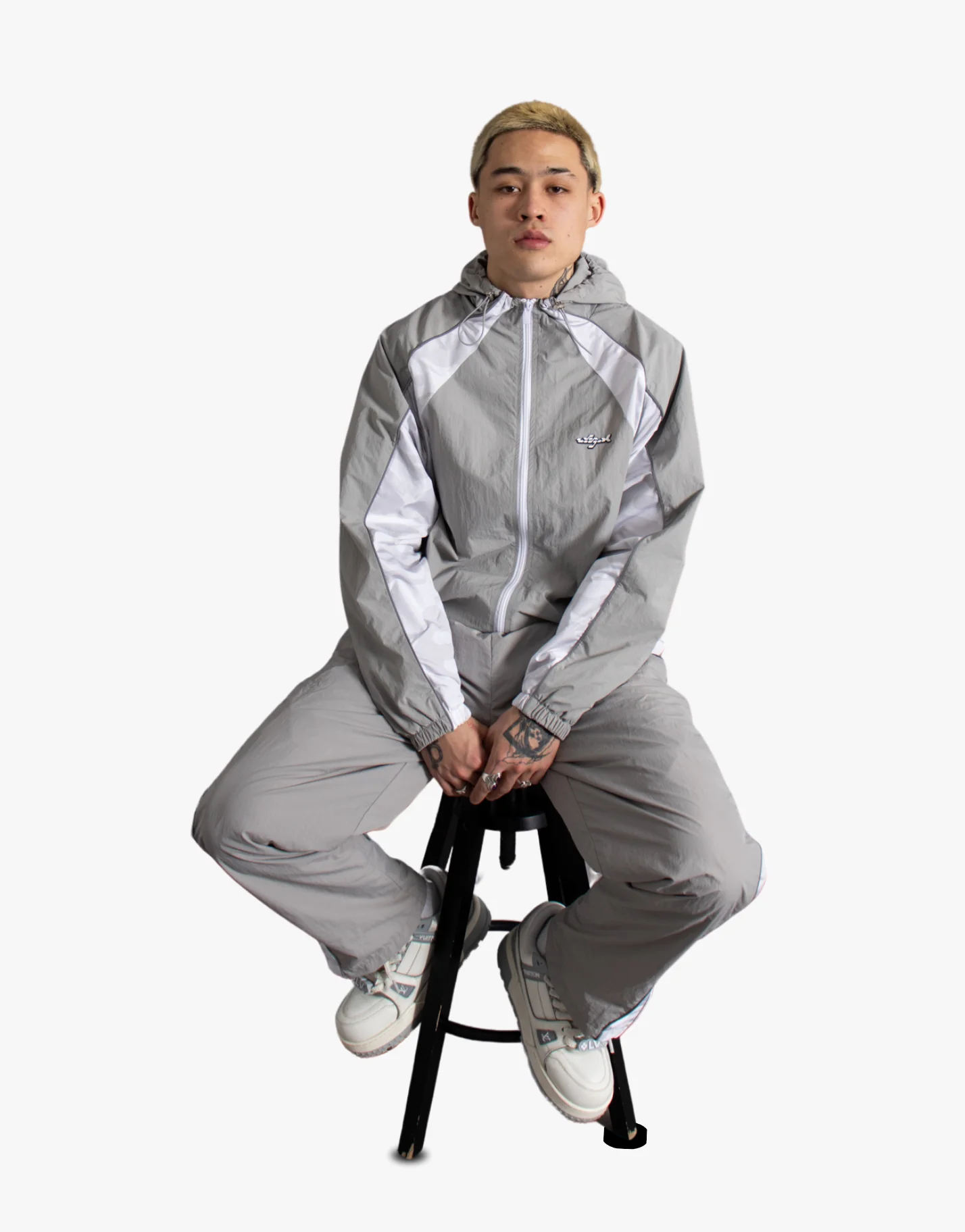 NYLON TROUSERS [GREY]