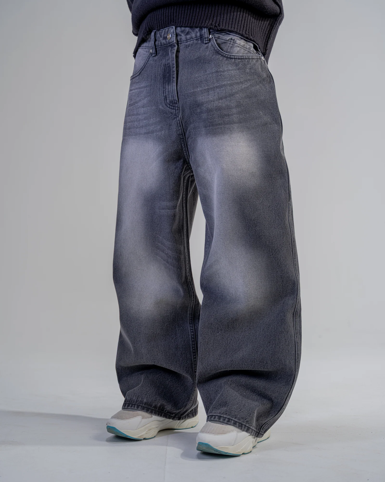 BAGGY FIT JEANS [BLACK]