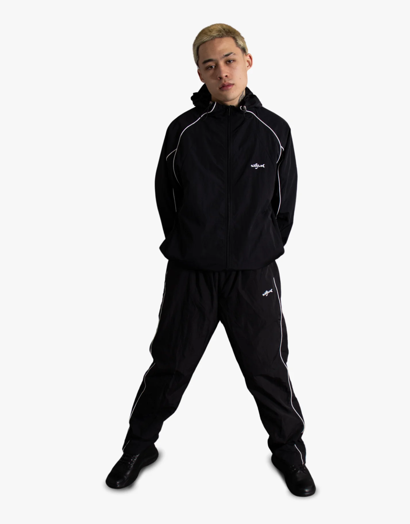 NYLON TROUSERS [BLACK]