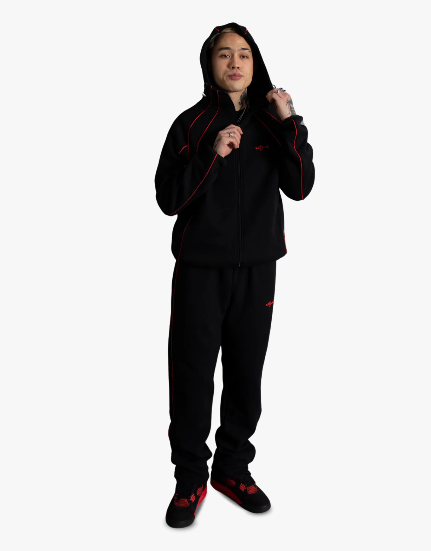 DOUBLE LAYER TROUSERS [BLACK]