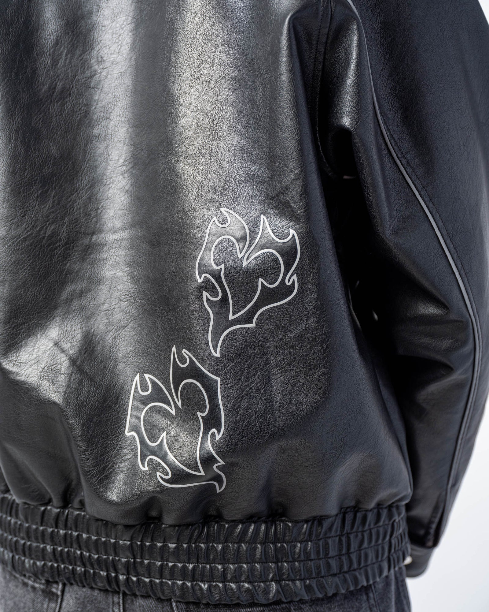 FAUX-LEATHER JACKET [REFLECTIVE]