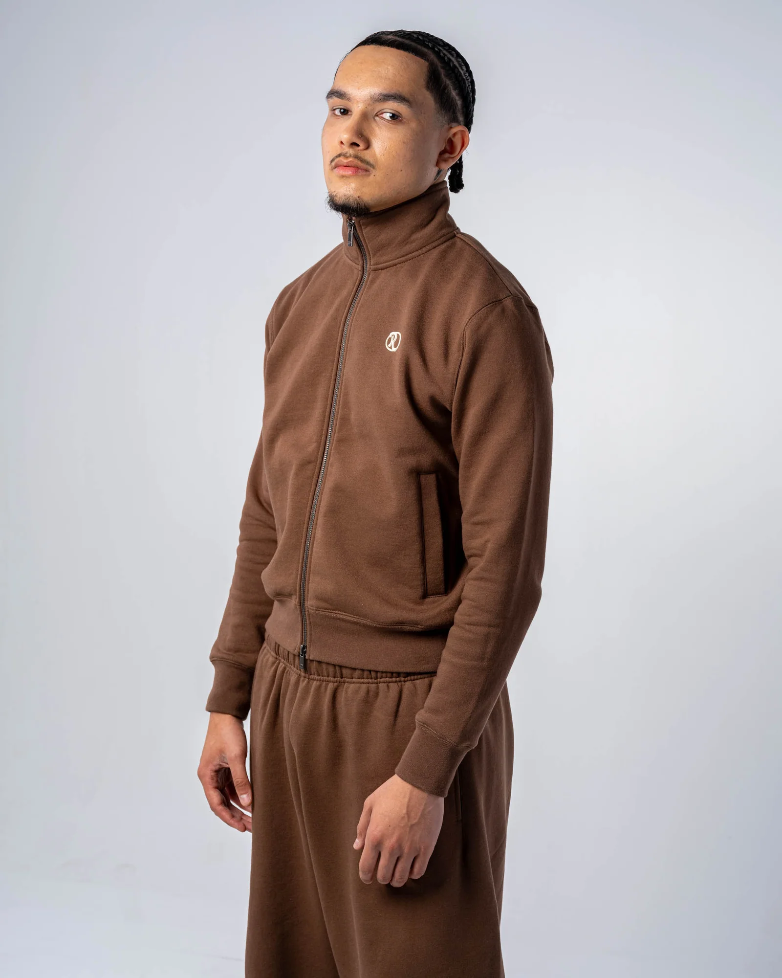 DOUBLE ZIP JACKET [MOCHA]