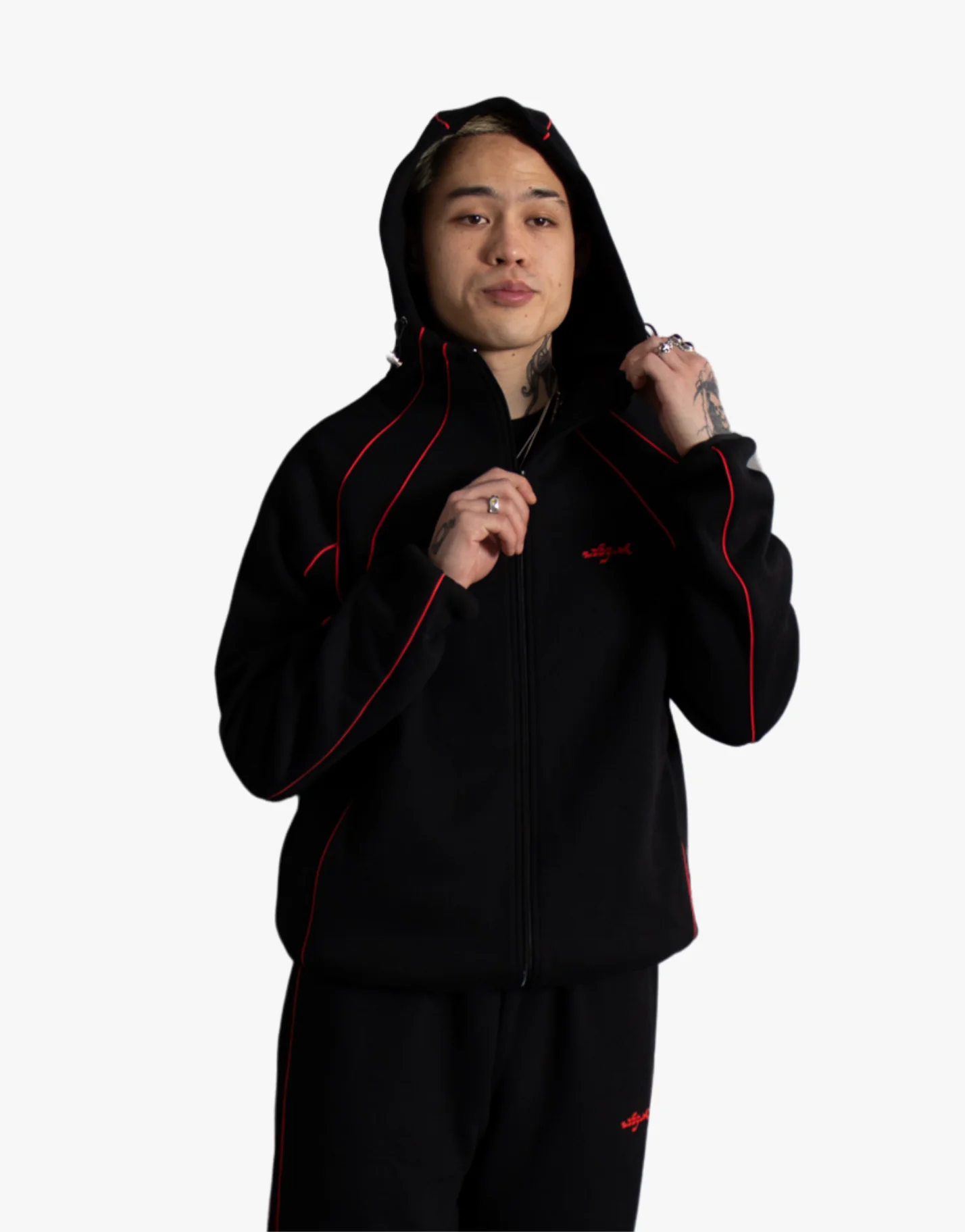DOUBLE LAYER JACKET [BLACK]