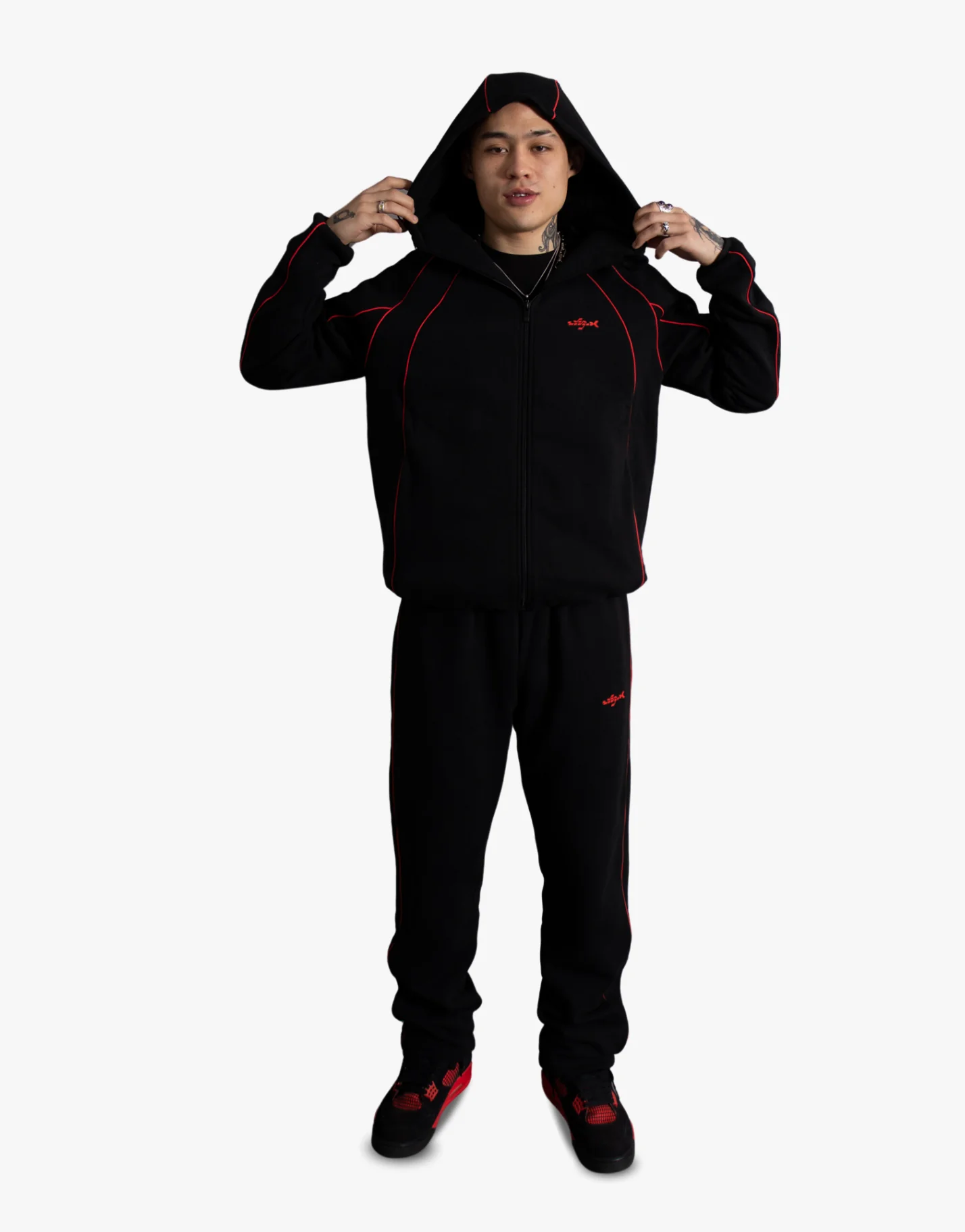 DOUBLE LAYER TROUSERS [BLACK]