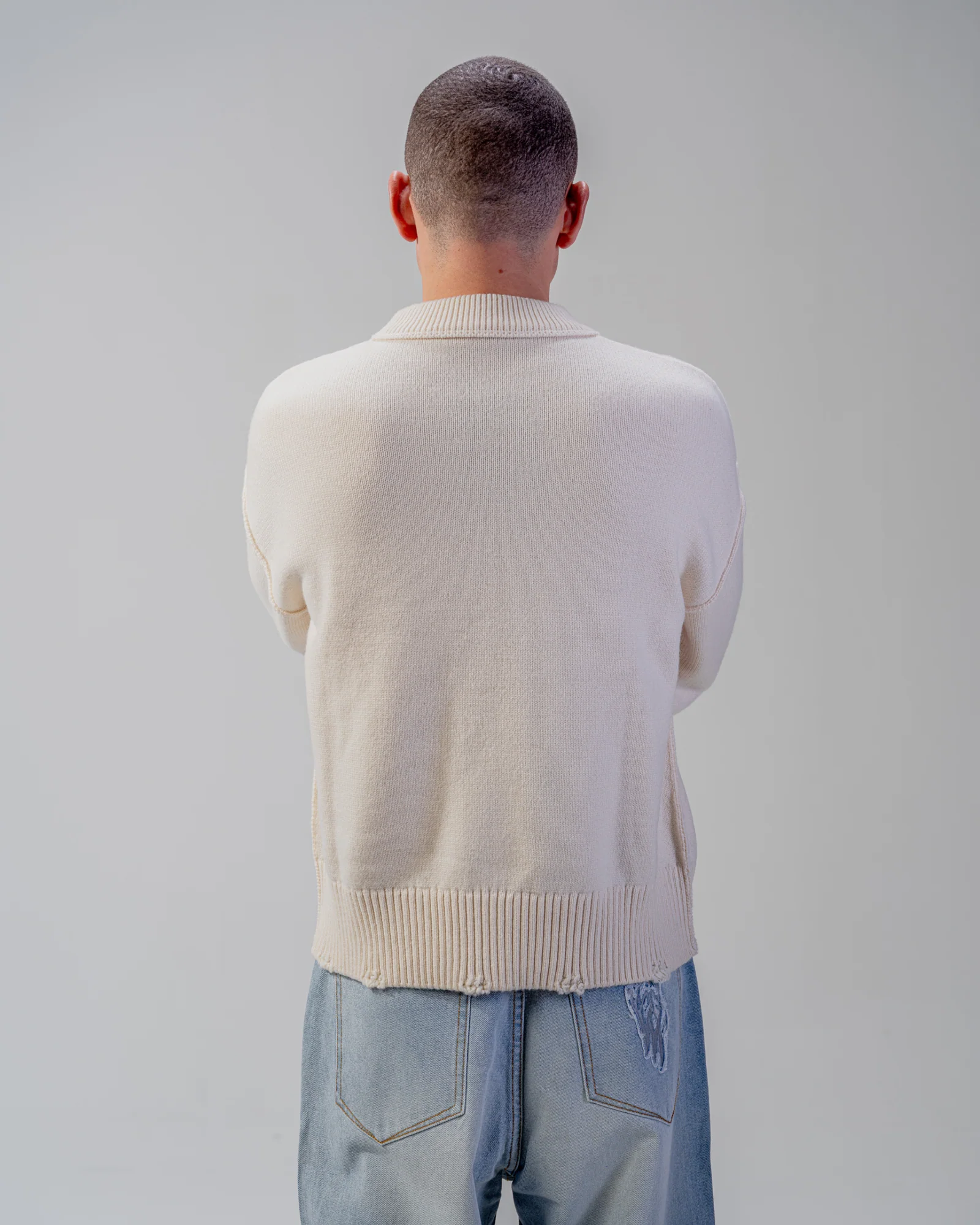 KNIT SWEATER [BEIGE]