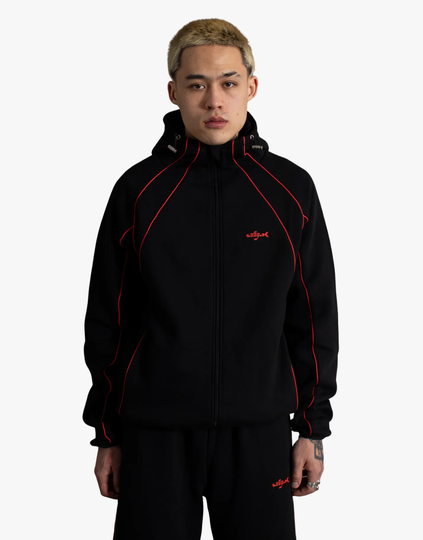 DOUBLE LAYER JACKET [BLACK]