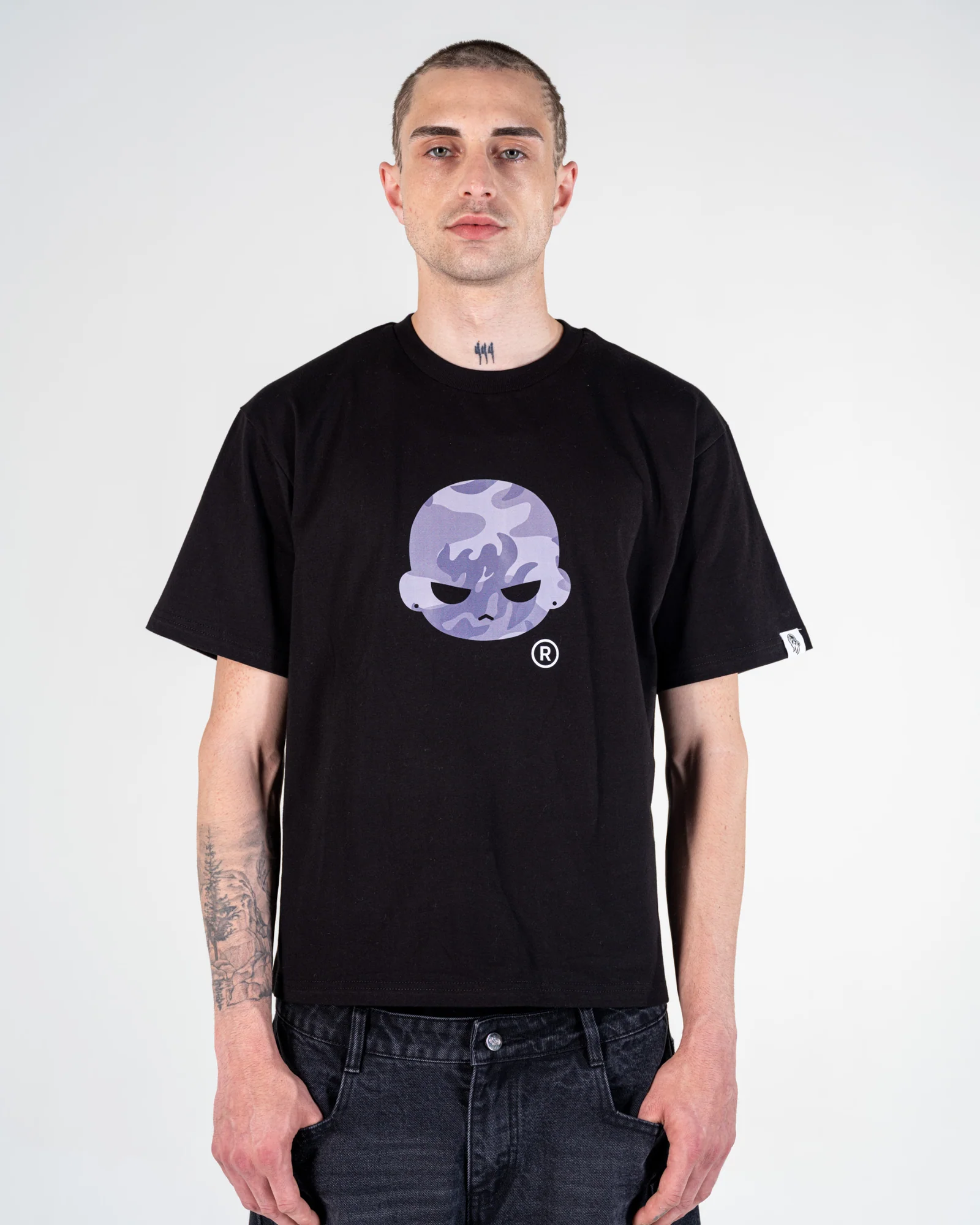 HEAD CAMO TEE [GREY]