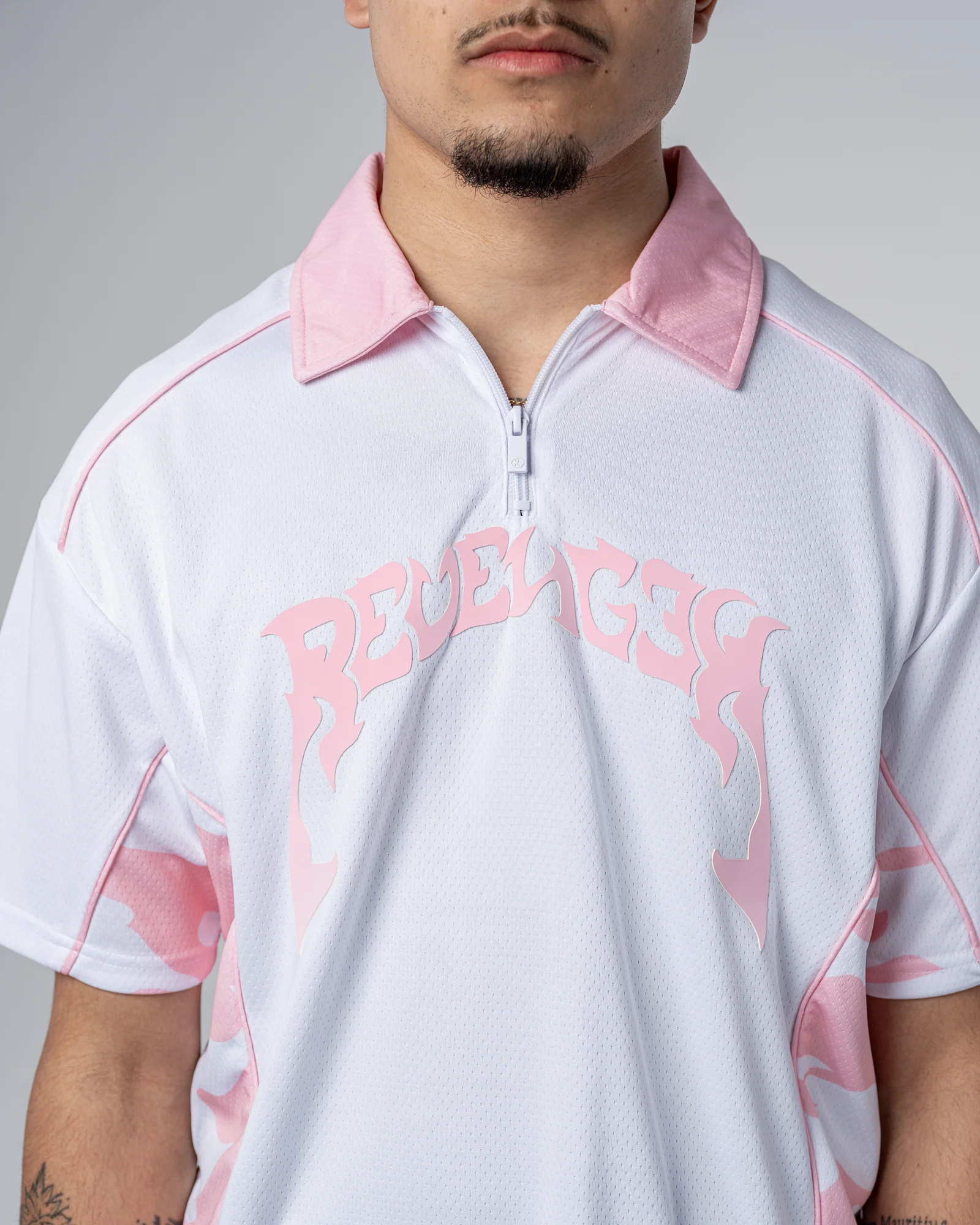 CAMO POLO SHIRT [PINK]