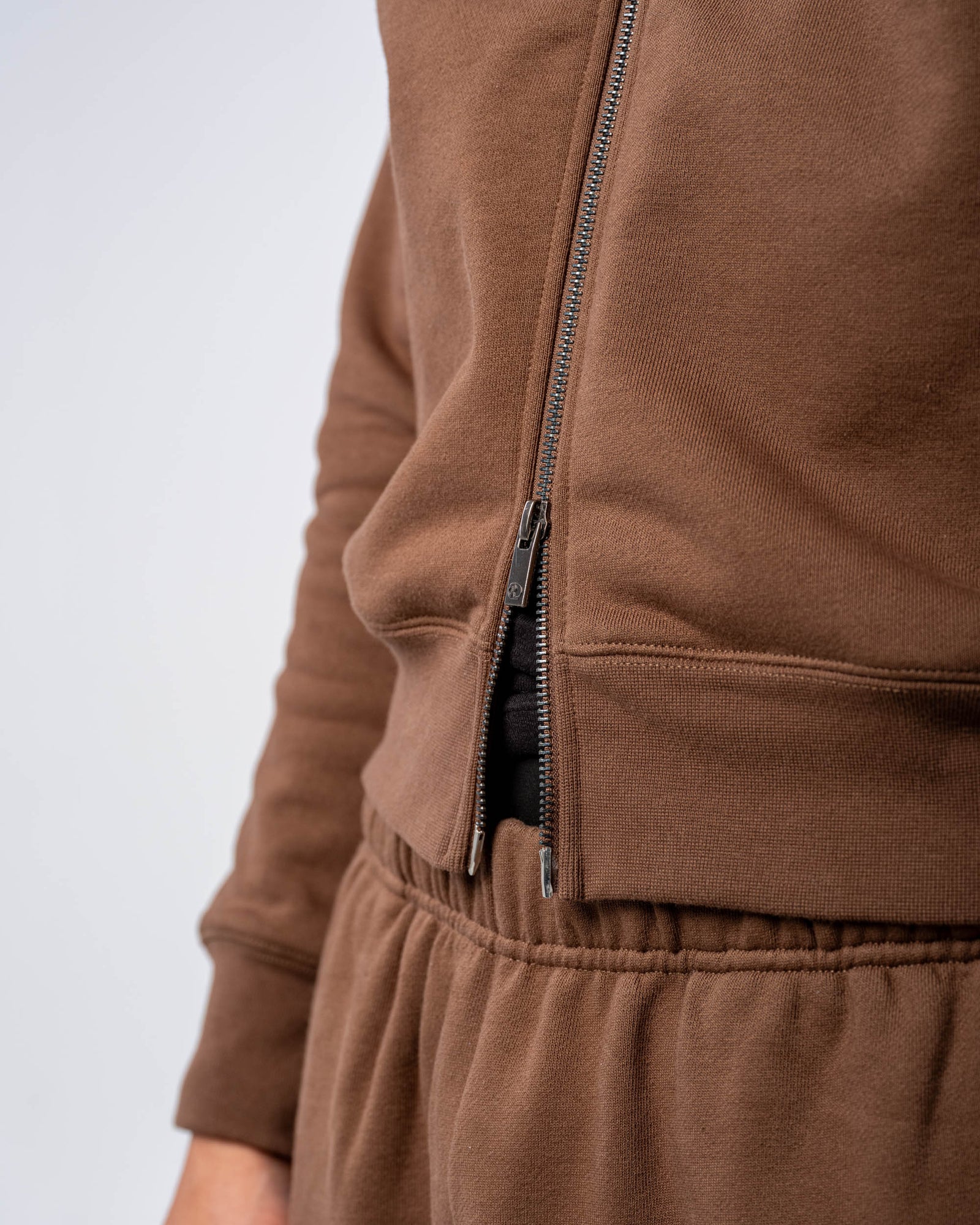 DOUBLE ZIP JACKET [MOCHA]