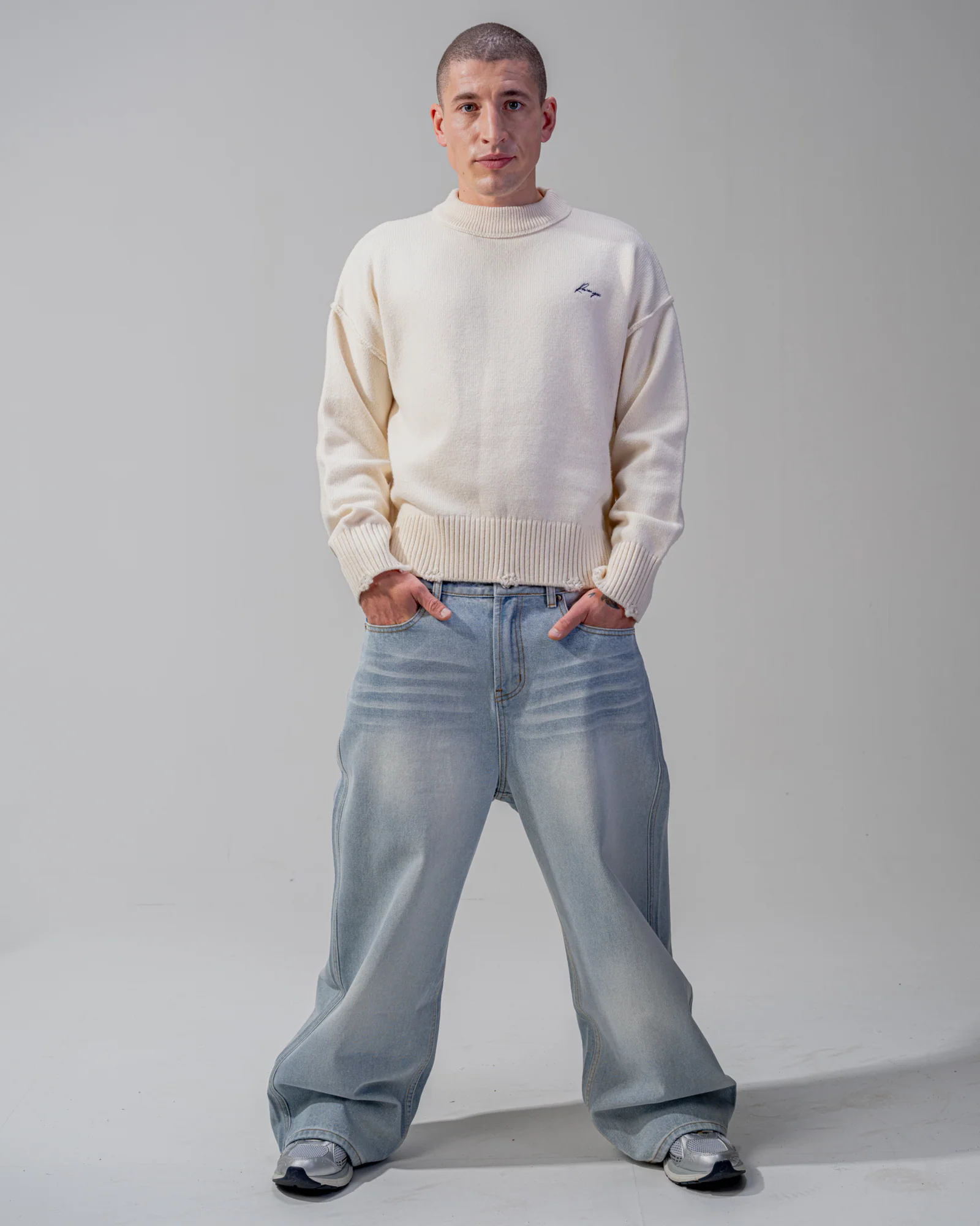 BAGGY FIT JEANS [BLUE]