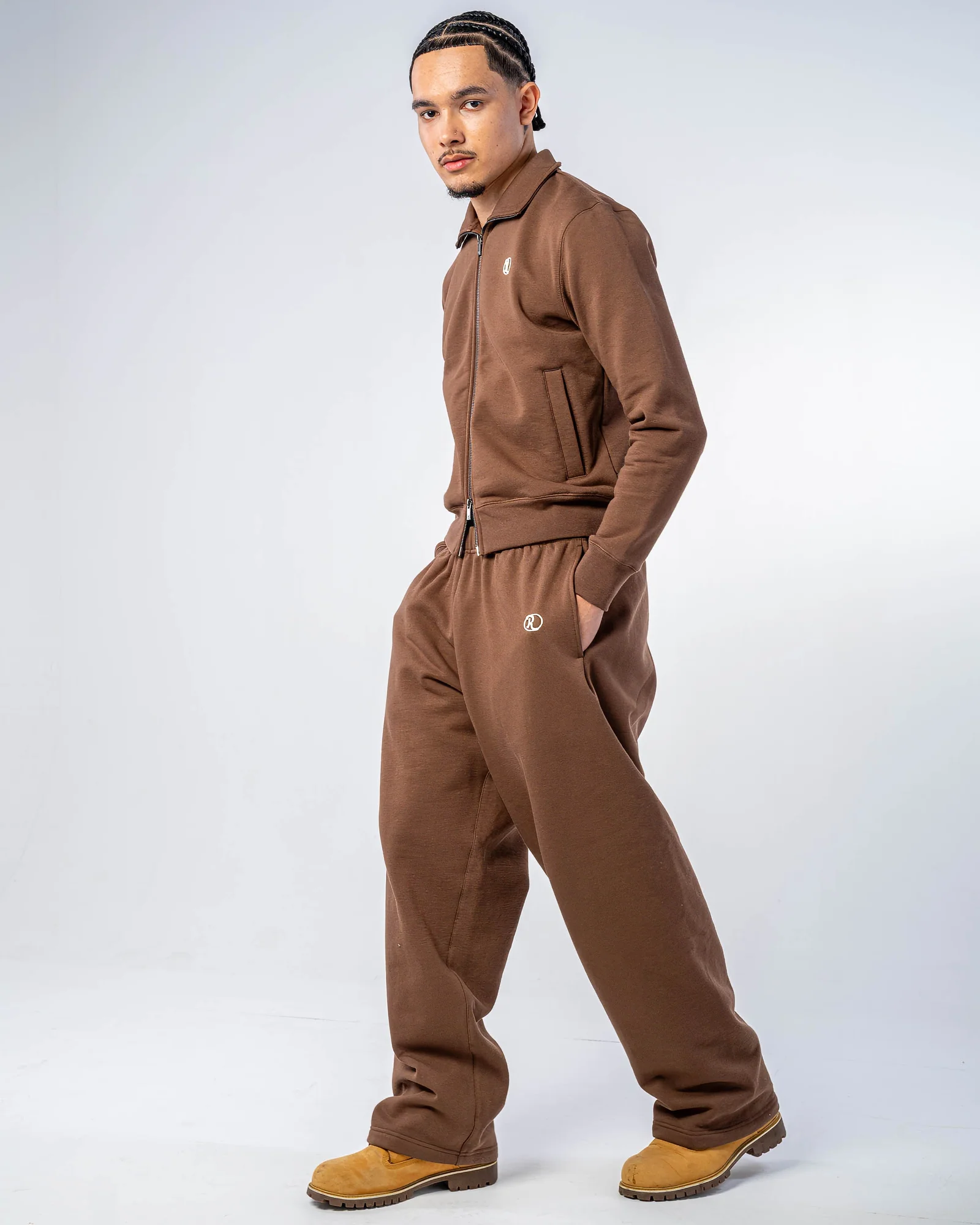 DOUBLE ZIP JACKET [MOCHA]