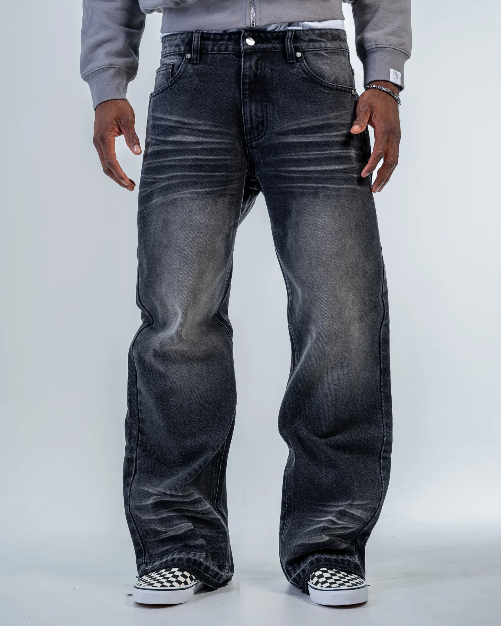 FLARE FIT JEANS [BLACK]