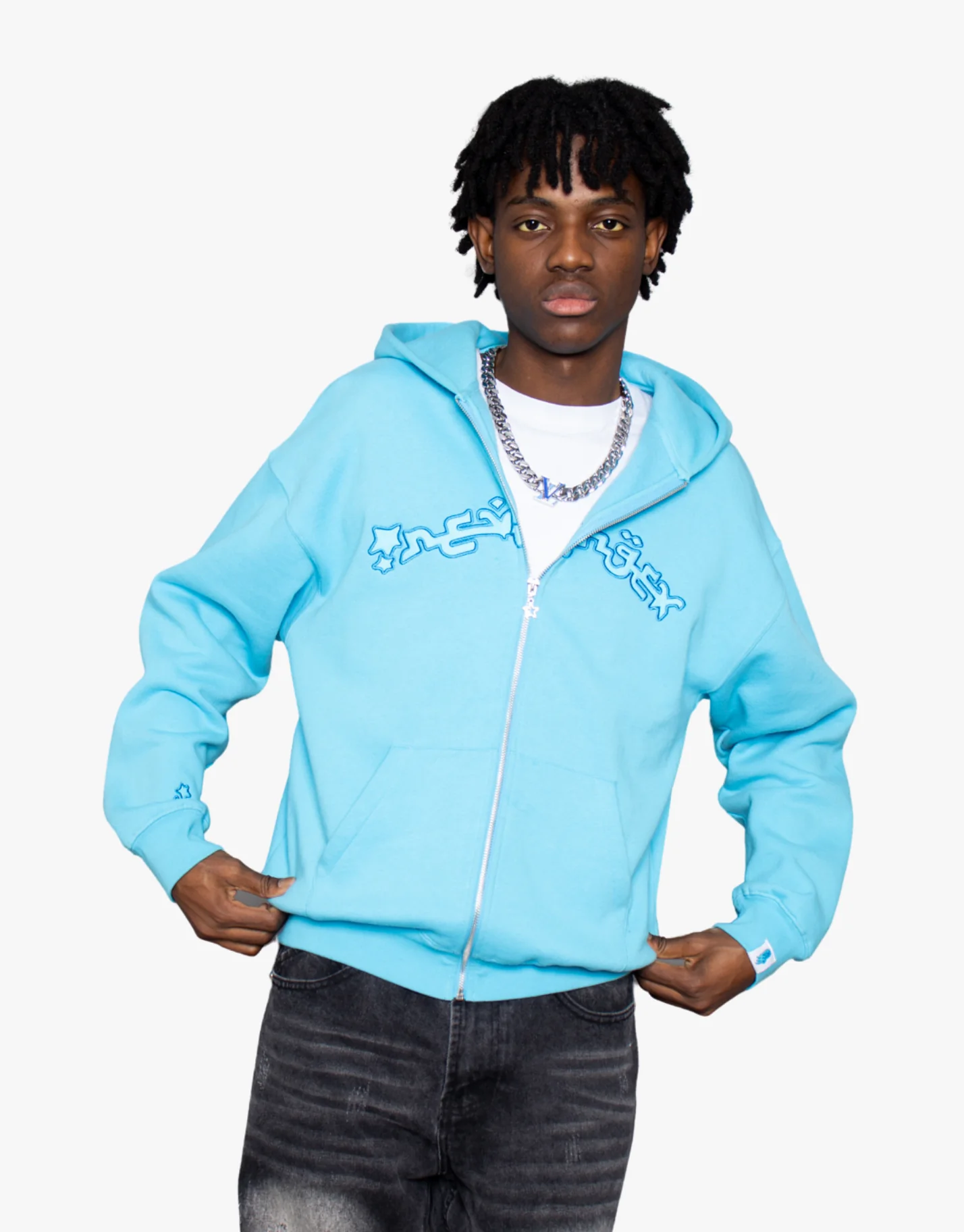 'RVXSTUDIO' ZIP UP [BLUE]