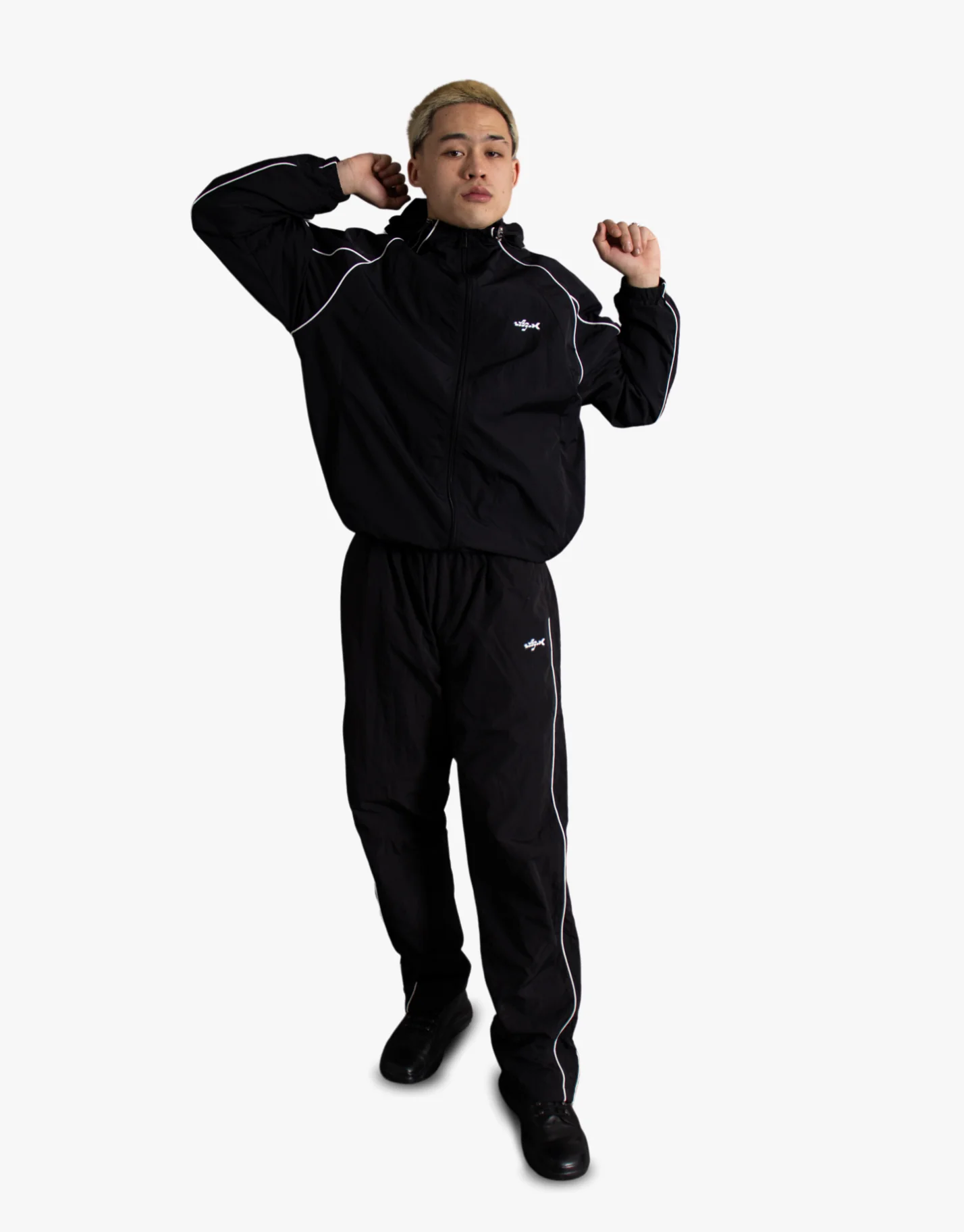 NYLON TROUSERS [BLACK]