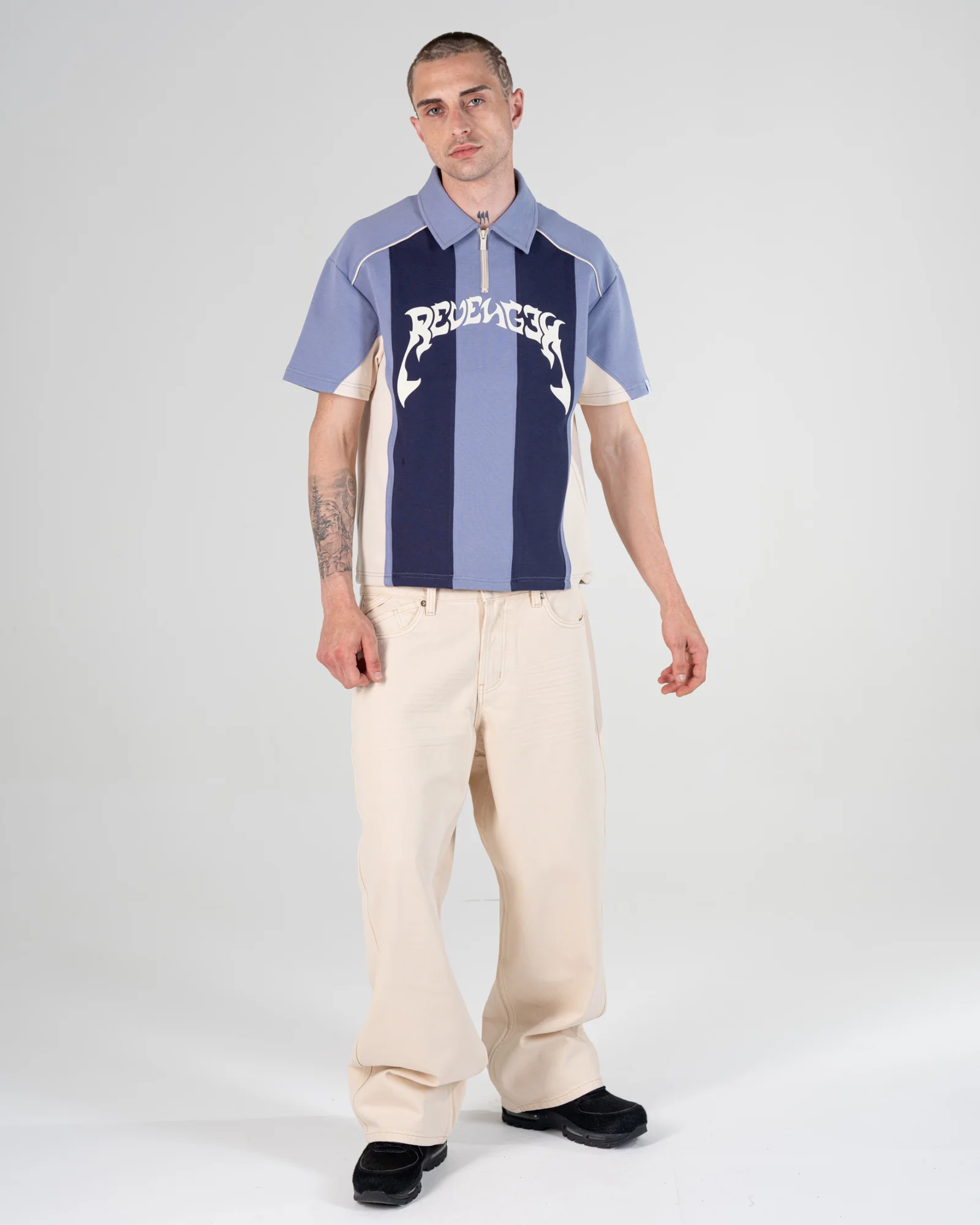 BAGGY FIT JEANS [BEIGE]