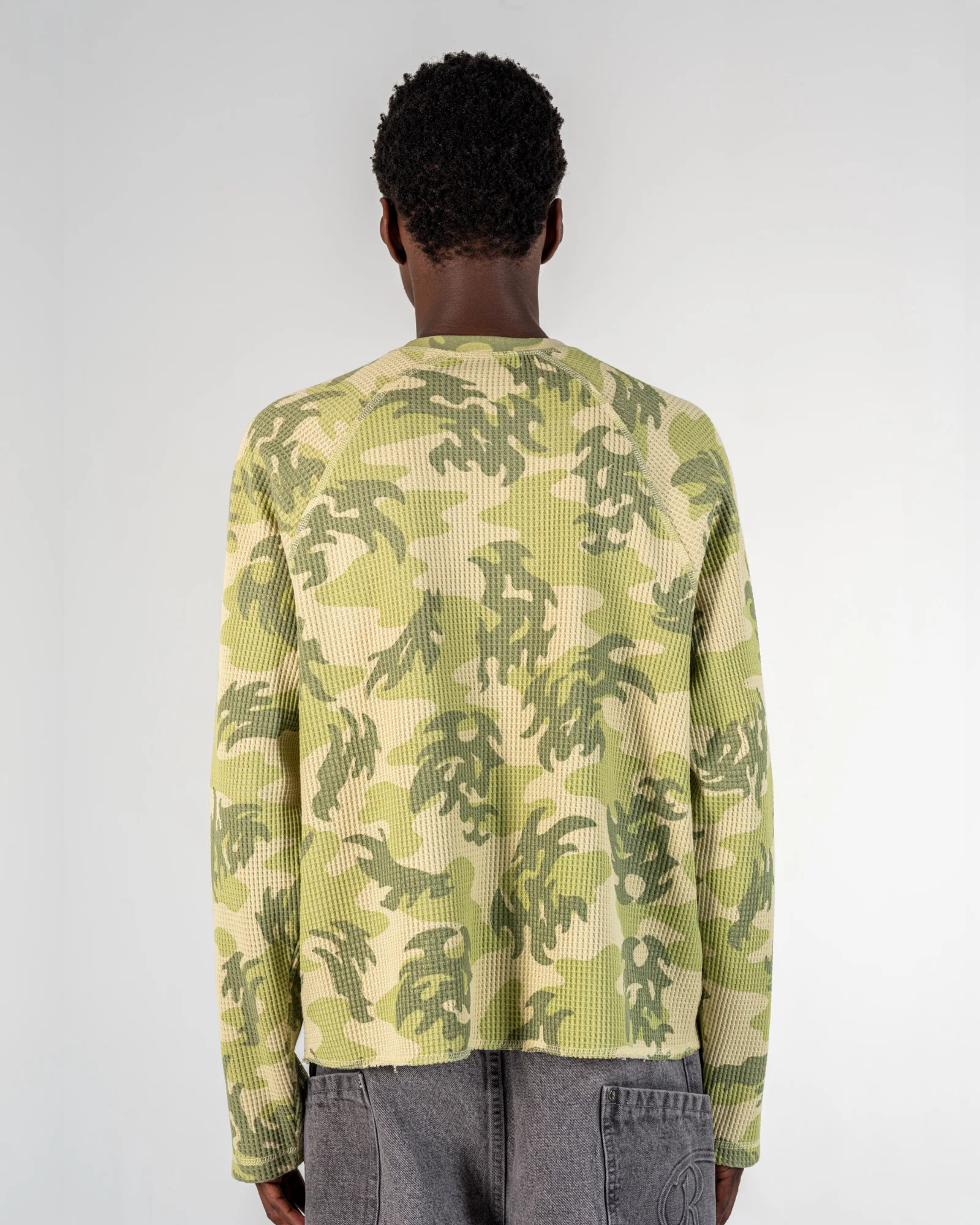 LONGSLEEVE WAFFLE CAMO [GREEN]