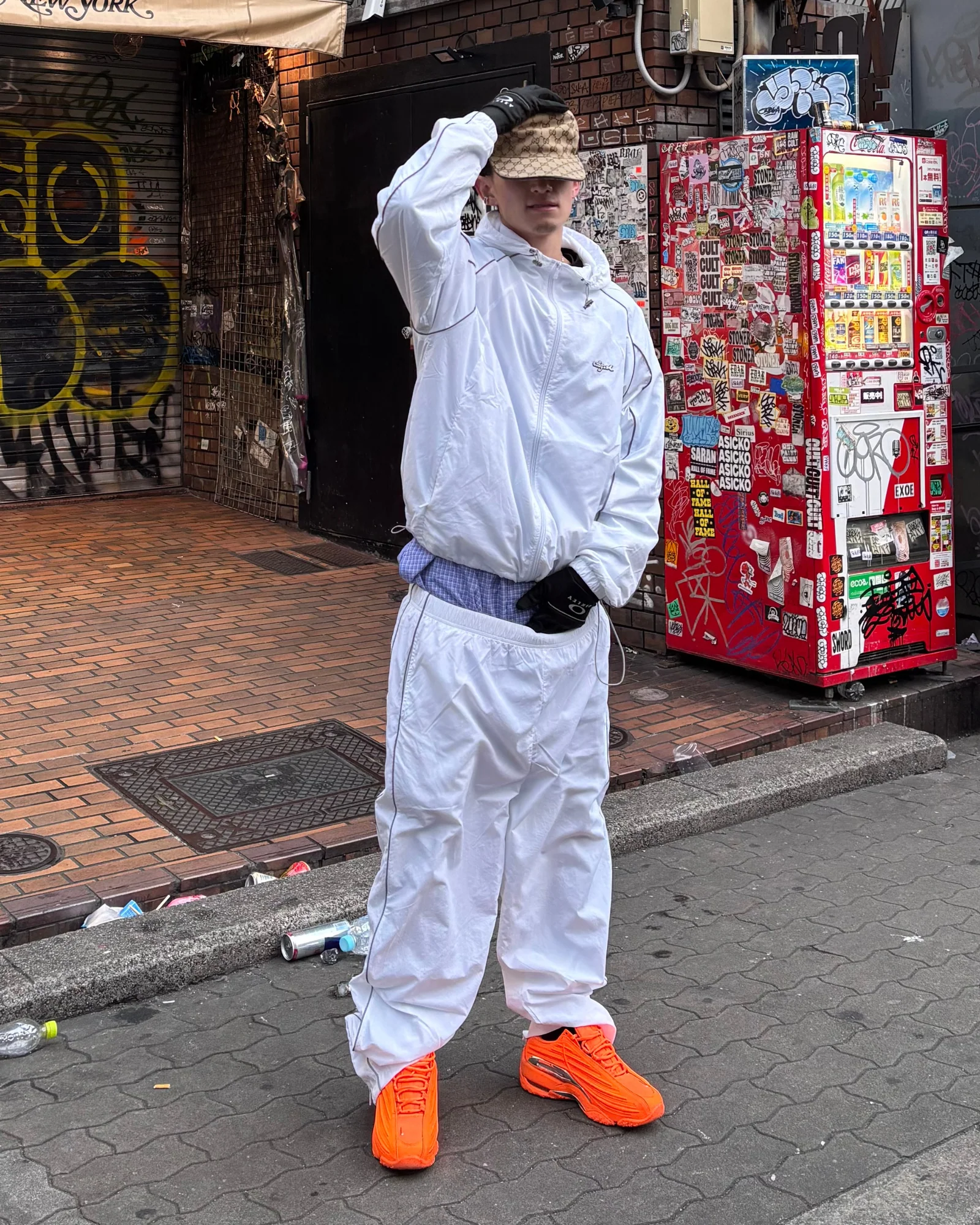 NYLON JACKET + PANTS OUTFIT