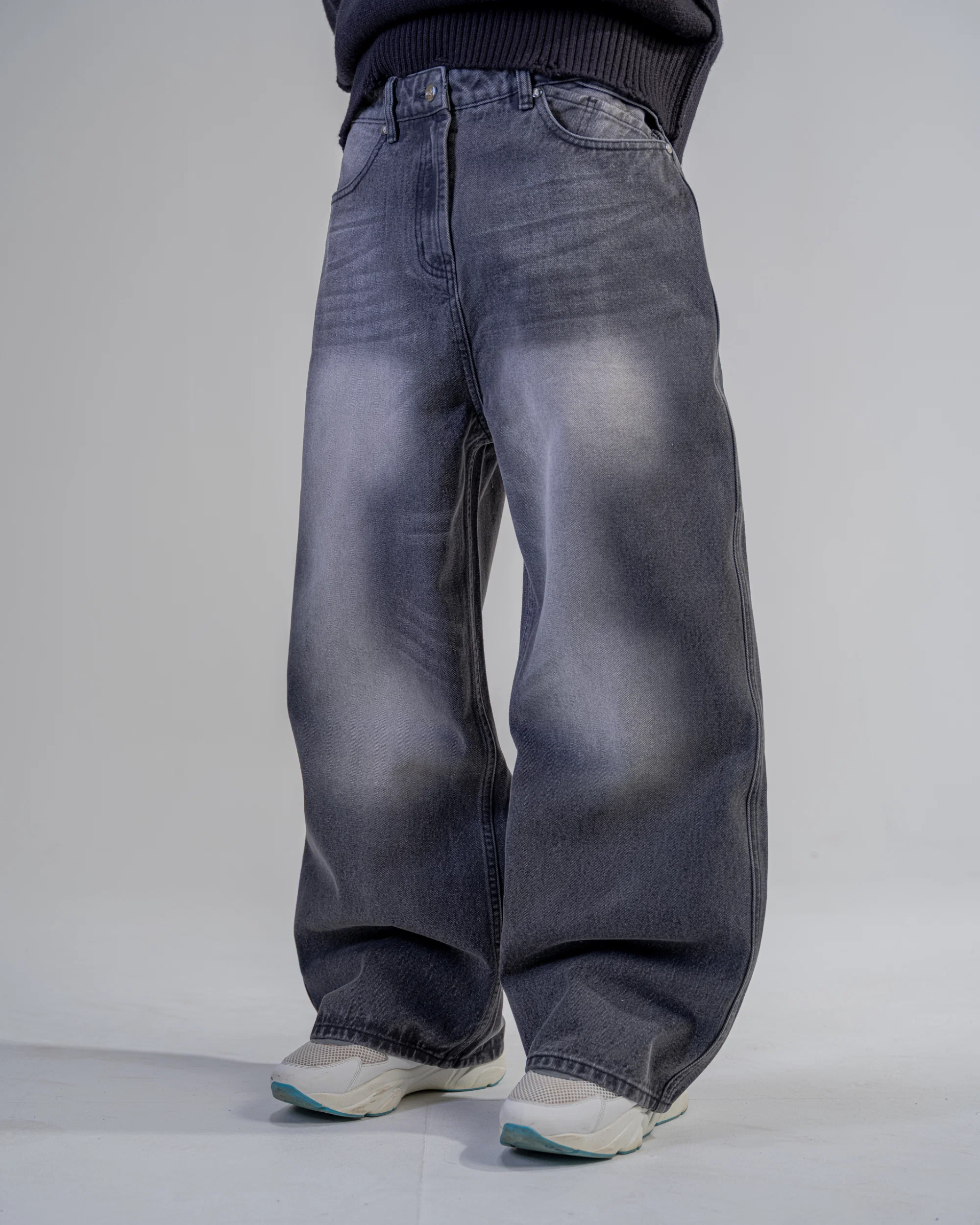 BAGGY FIT JEANS [BLACK]
