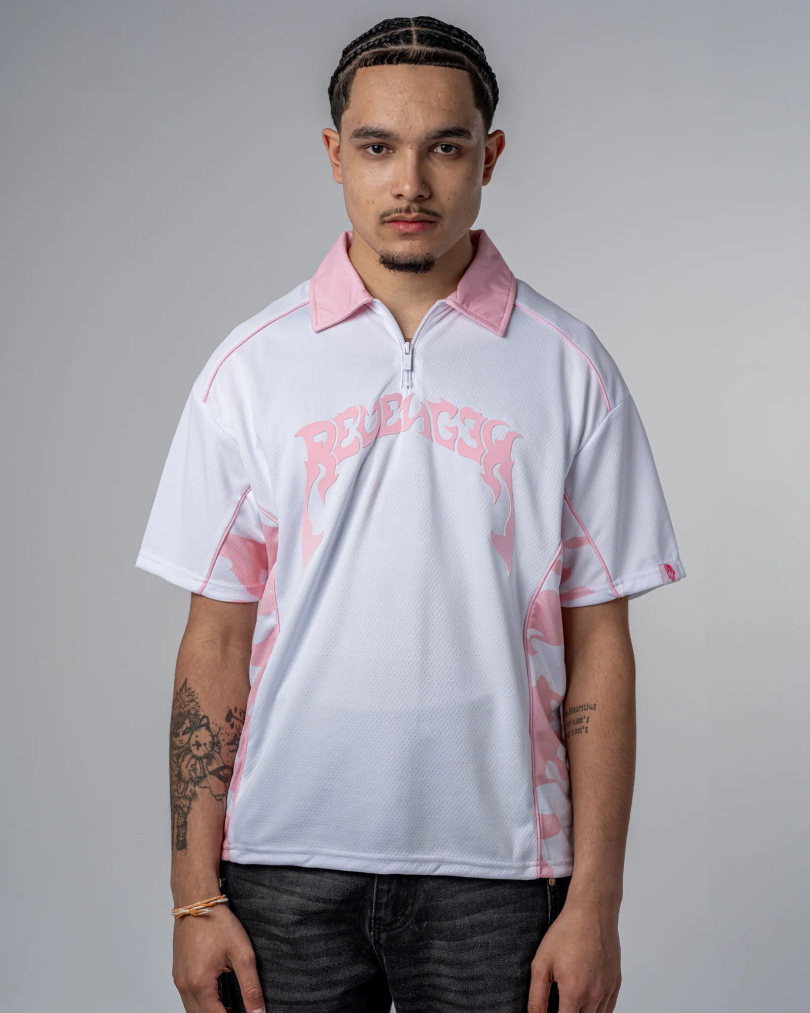 CAMO POLO SHIRT [PINK]