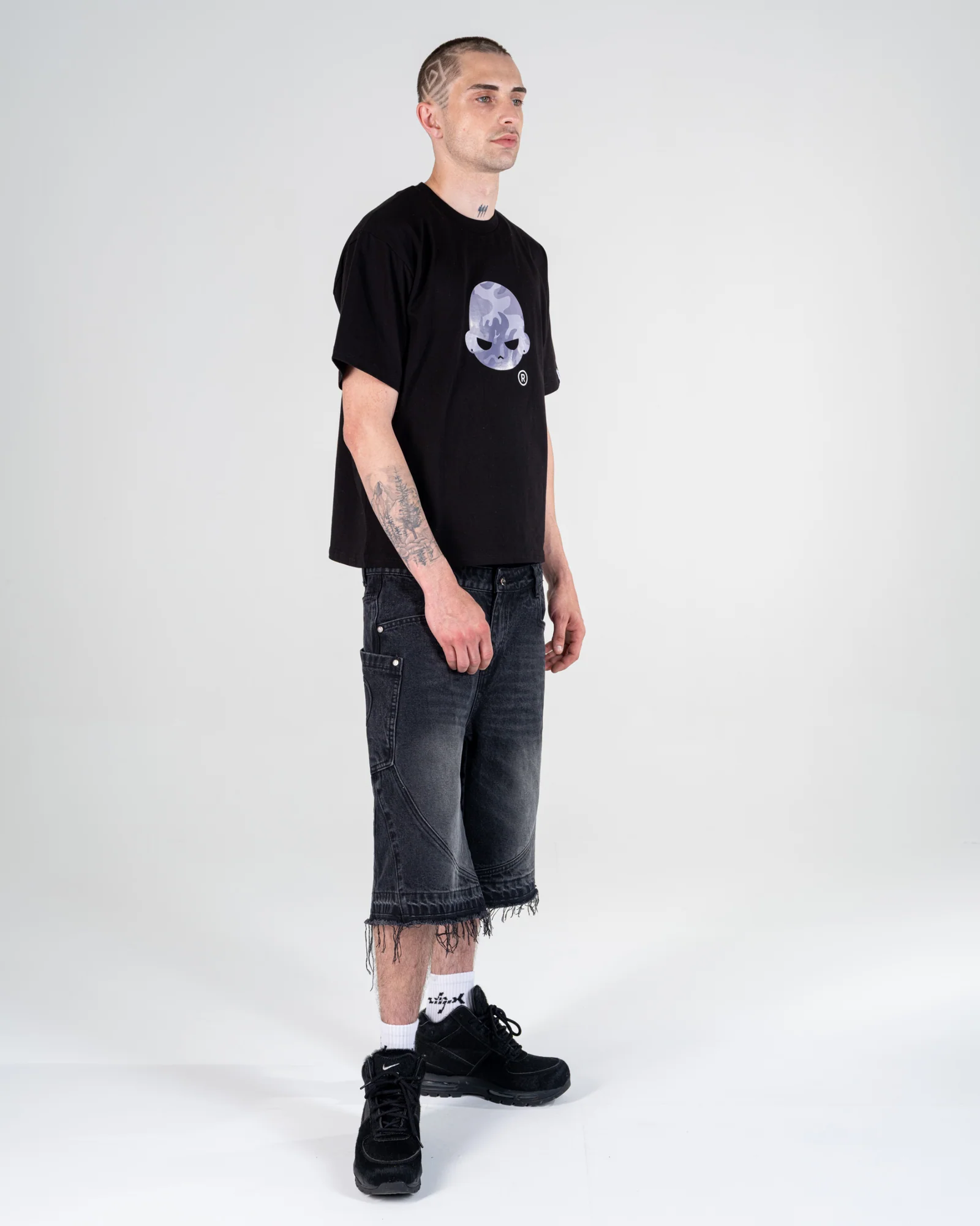 HEAD CAMO TEE [GREY]
